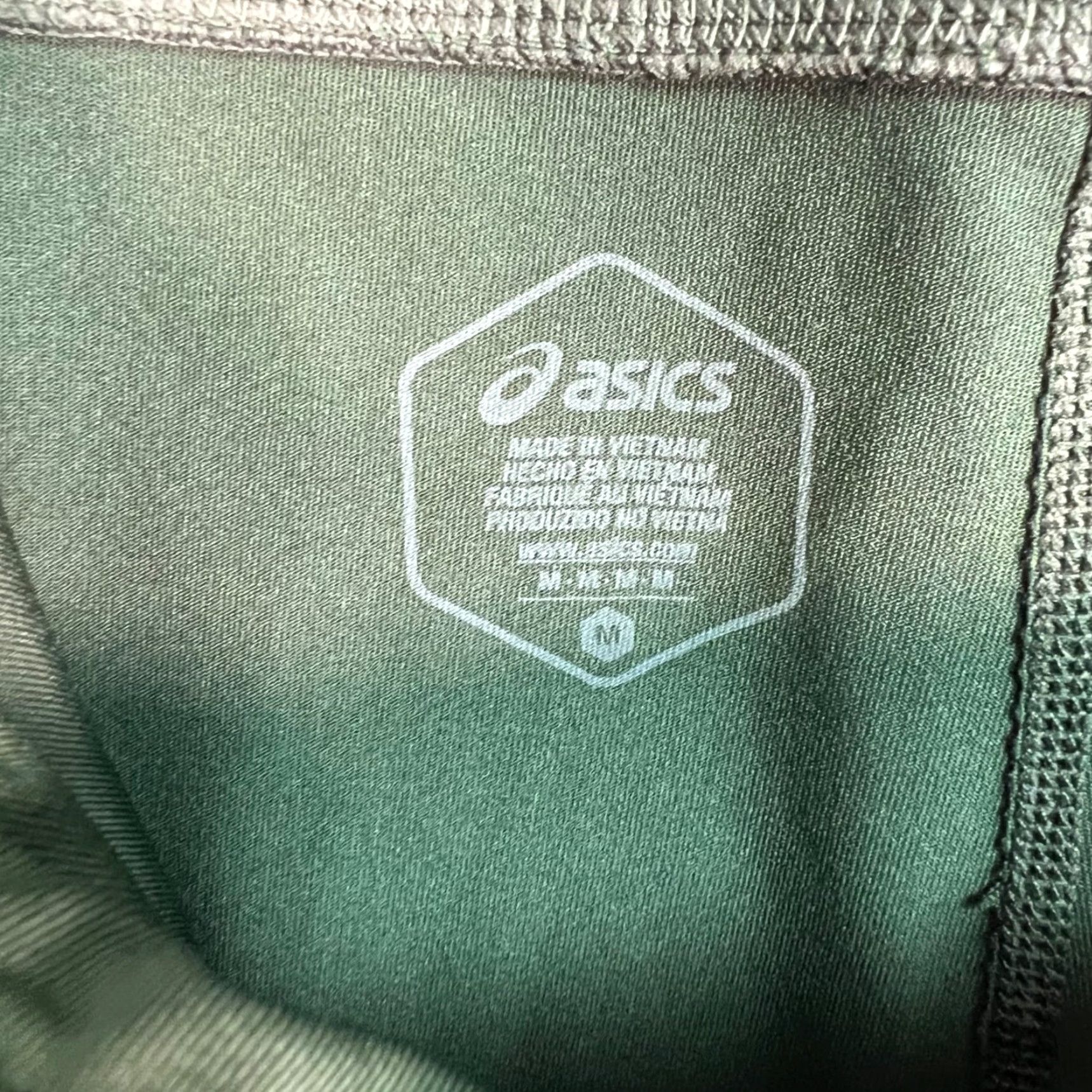 Asics ASICS Women's Size Medium Green Compression Leggings Size 32" / US 10 / IT 46 - 3 Thumbnail