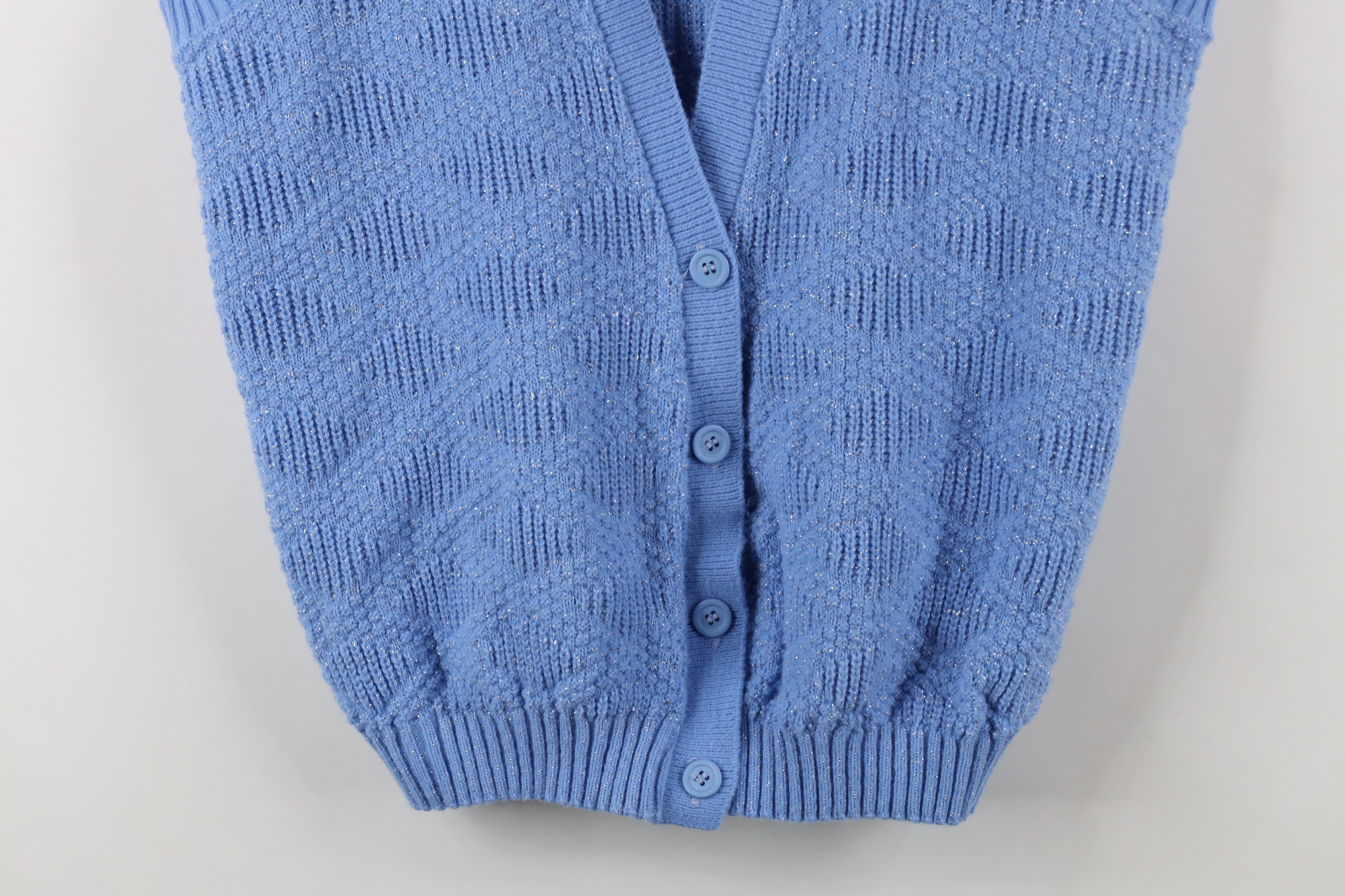 Vintage Vintage 90s Streetwear Textured Knit Sweater Vest USA Size L / US 10 / IT 46 - 3 Thumbnail