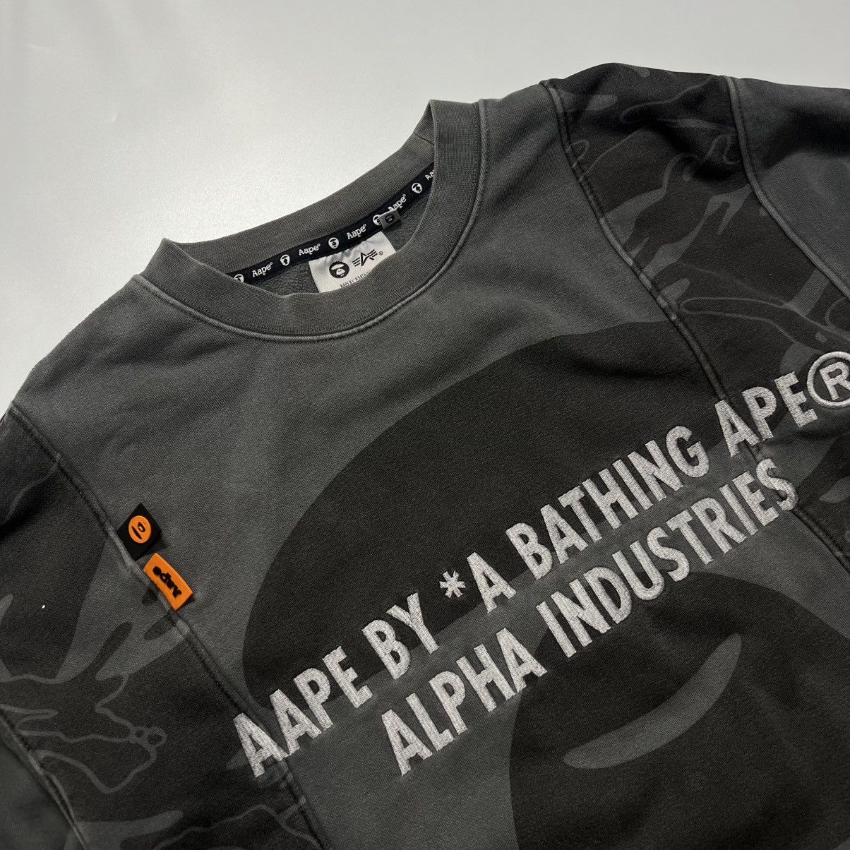 Aape Aape x Alpha Industries Washed Sweatshirt FF22 Size US M / EU 48-50 / 2 - 6 Thumbnail