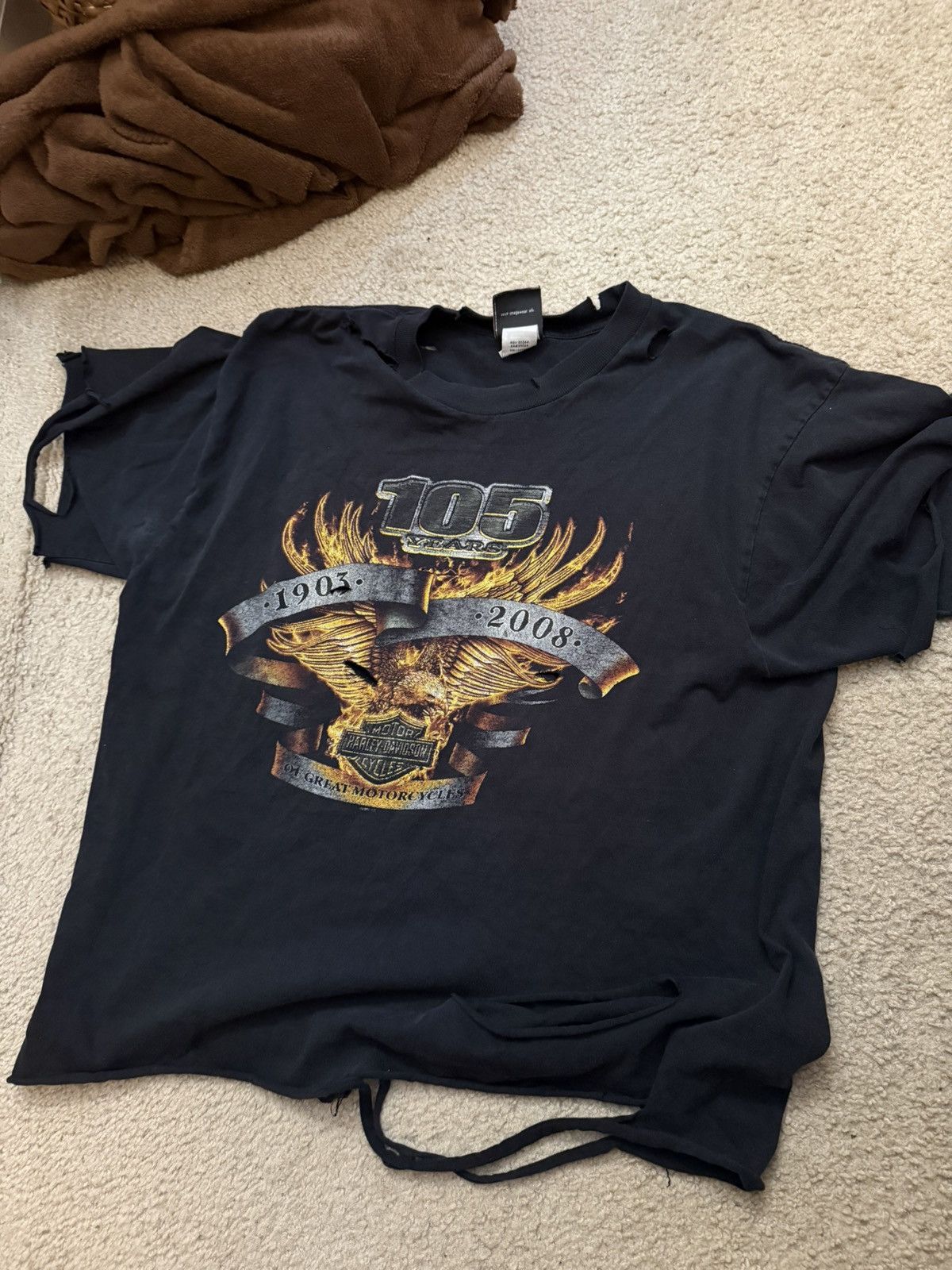 Harley Davidson Distressed Harley Davidson Tee Size US S / EU 44-46 / 1 - 1 Thumbnail