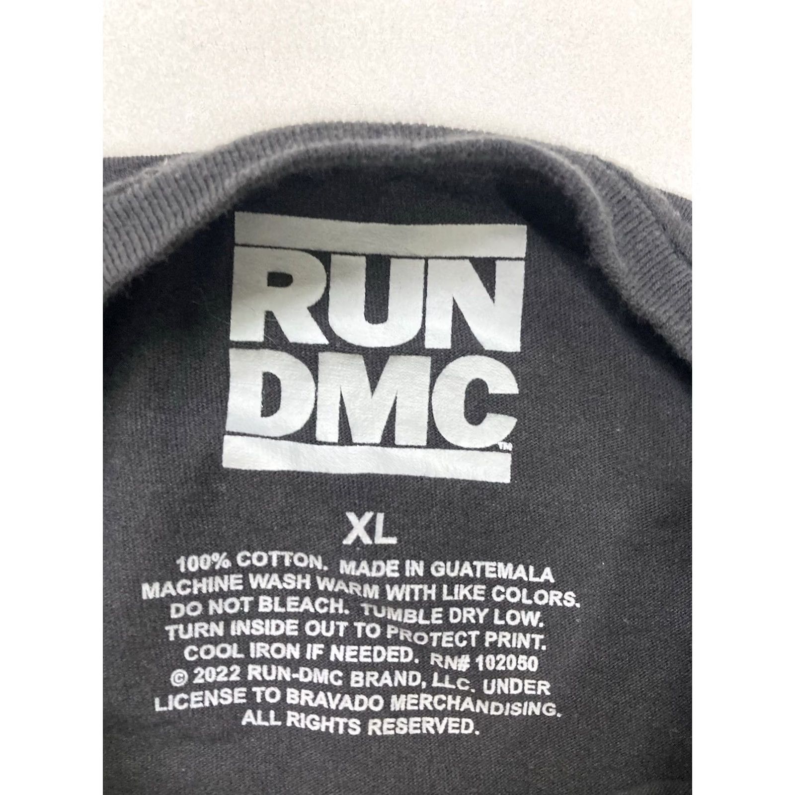 Logo 7 RUN DMC T-Shirt Women XL Black Logo Floral Short Sleeve Crew Neck Crew Neck Logo Hip Hop Music T-Shirt Size XL / US 12-14 / IT 48-50 - 4 Thumbnail