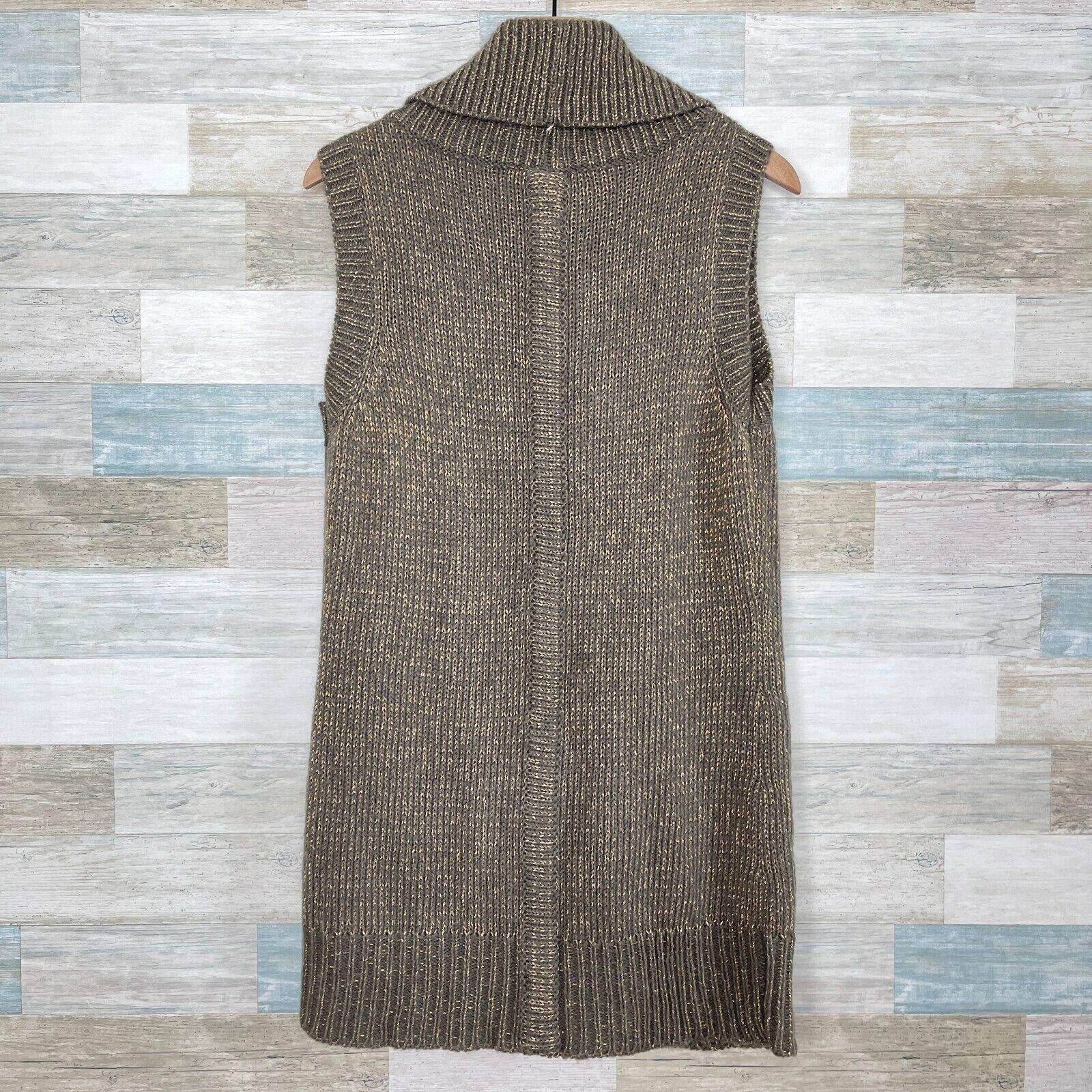 Other Soft Surroundings Wool Sweater Vest Brown Womens XS Size XS / US 0-2 / IT 36-38 - 3 Thumbnail