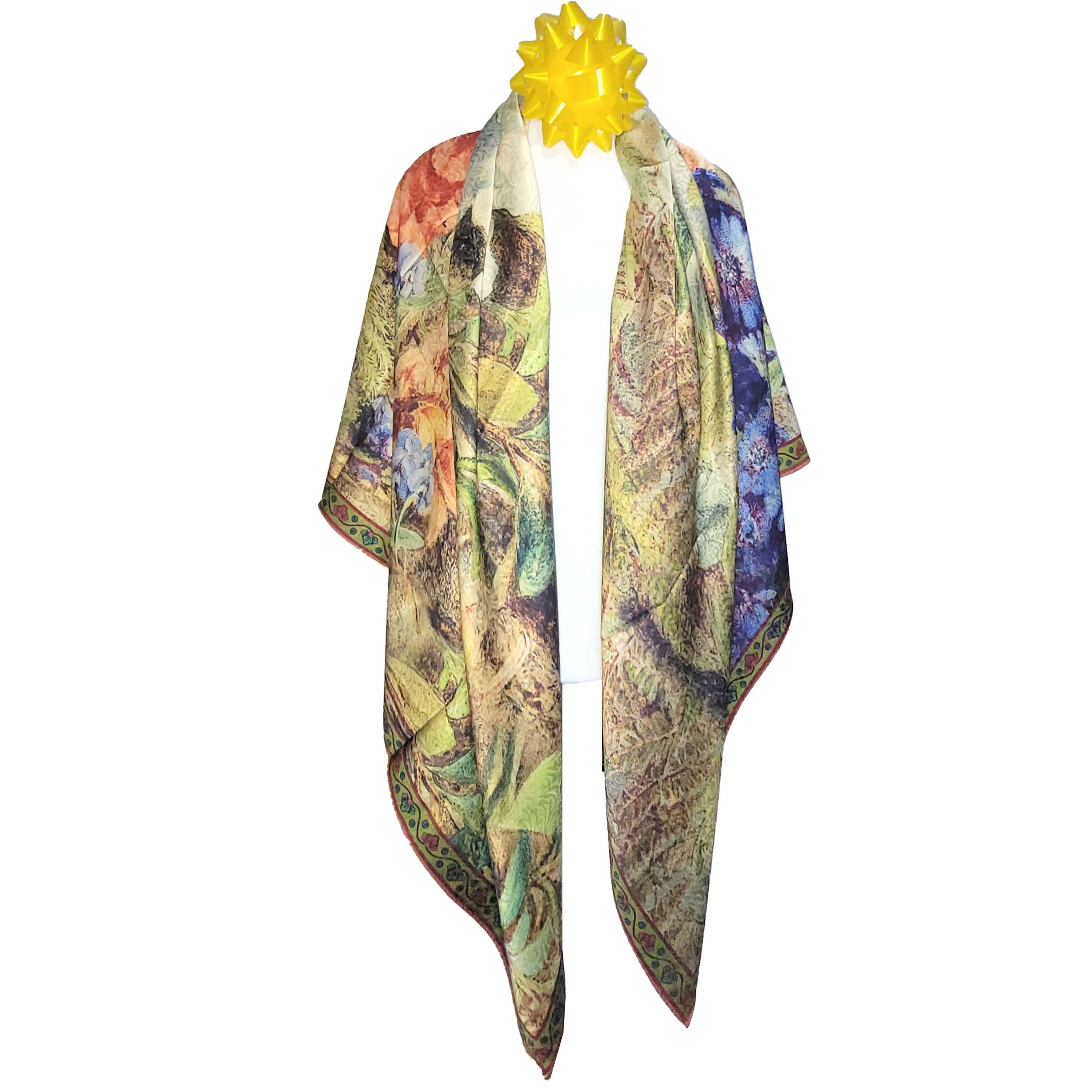 Other NWT Double Sided Silk Scarf 52"x52" Large Square Wrap 3206 Size ONE SIZE - 9 Thumbnail