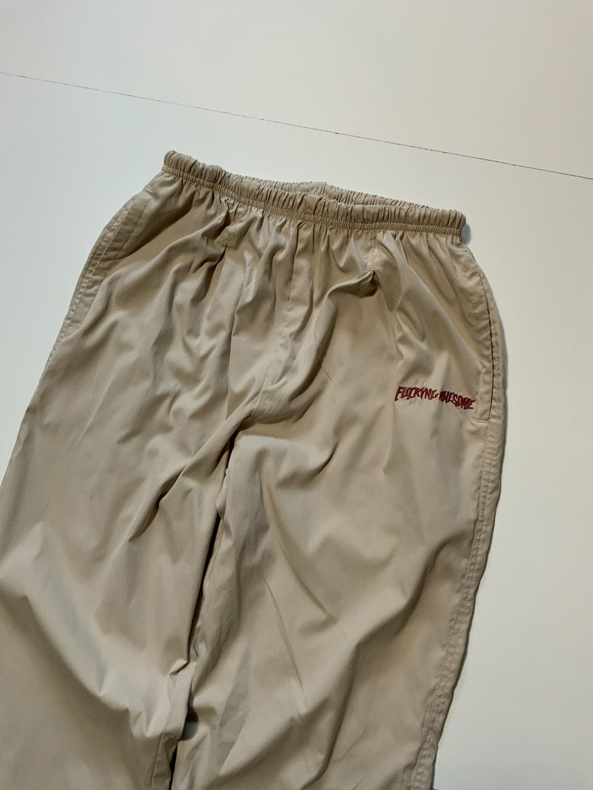 Fucking Awesome Fuckingawesome FA Worldwide Khaki Windbreaker Track Pants Size US 32 / EU 48 - 8 Thumbnail