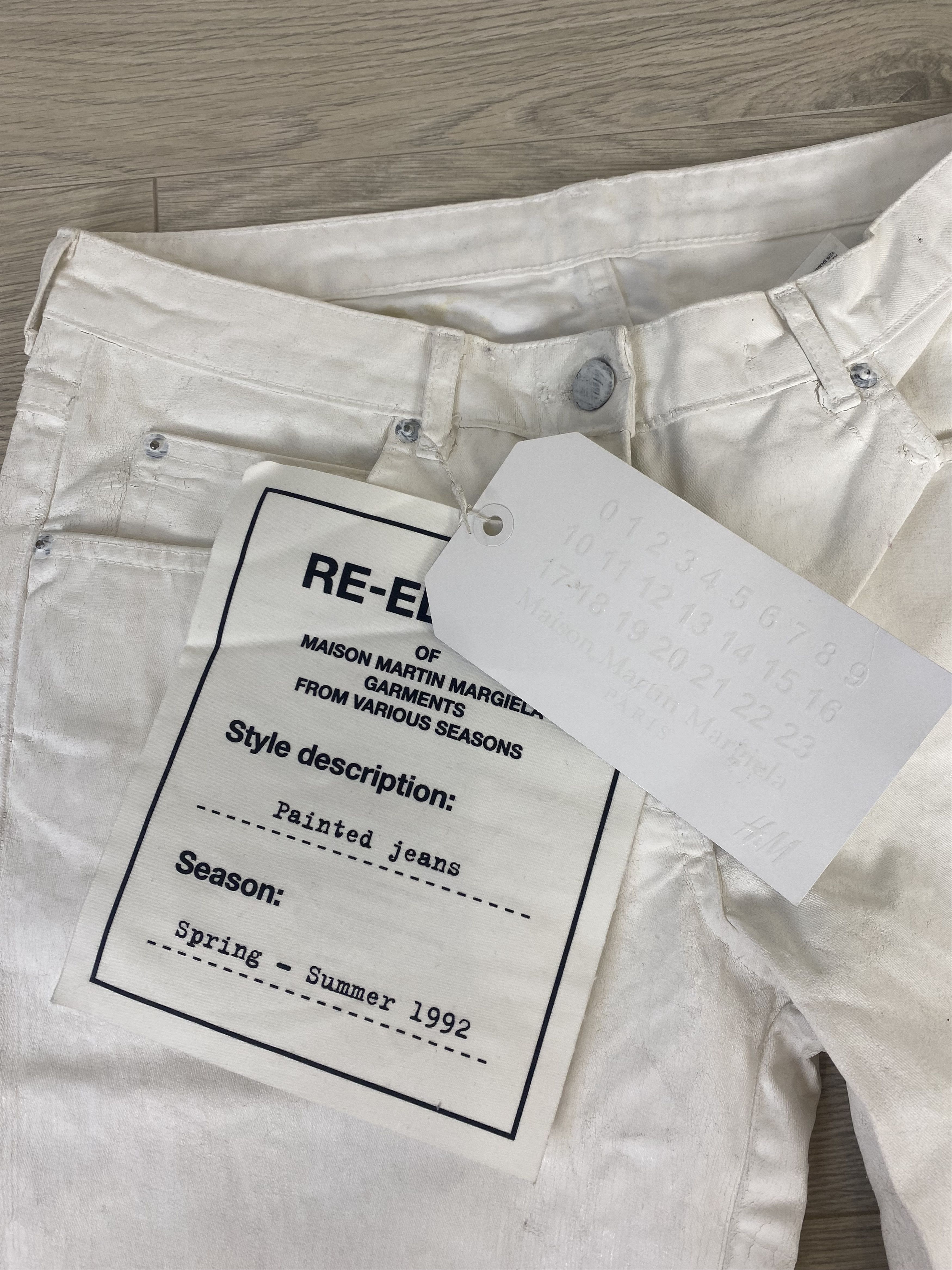 H&M × Maison Margiela Maison Margiela Rare Painted Slim Jeans Size 27" / US 4 / IT 40 - 2 Thumbnail