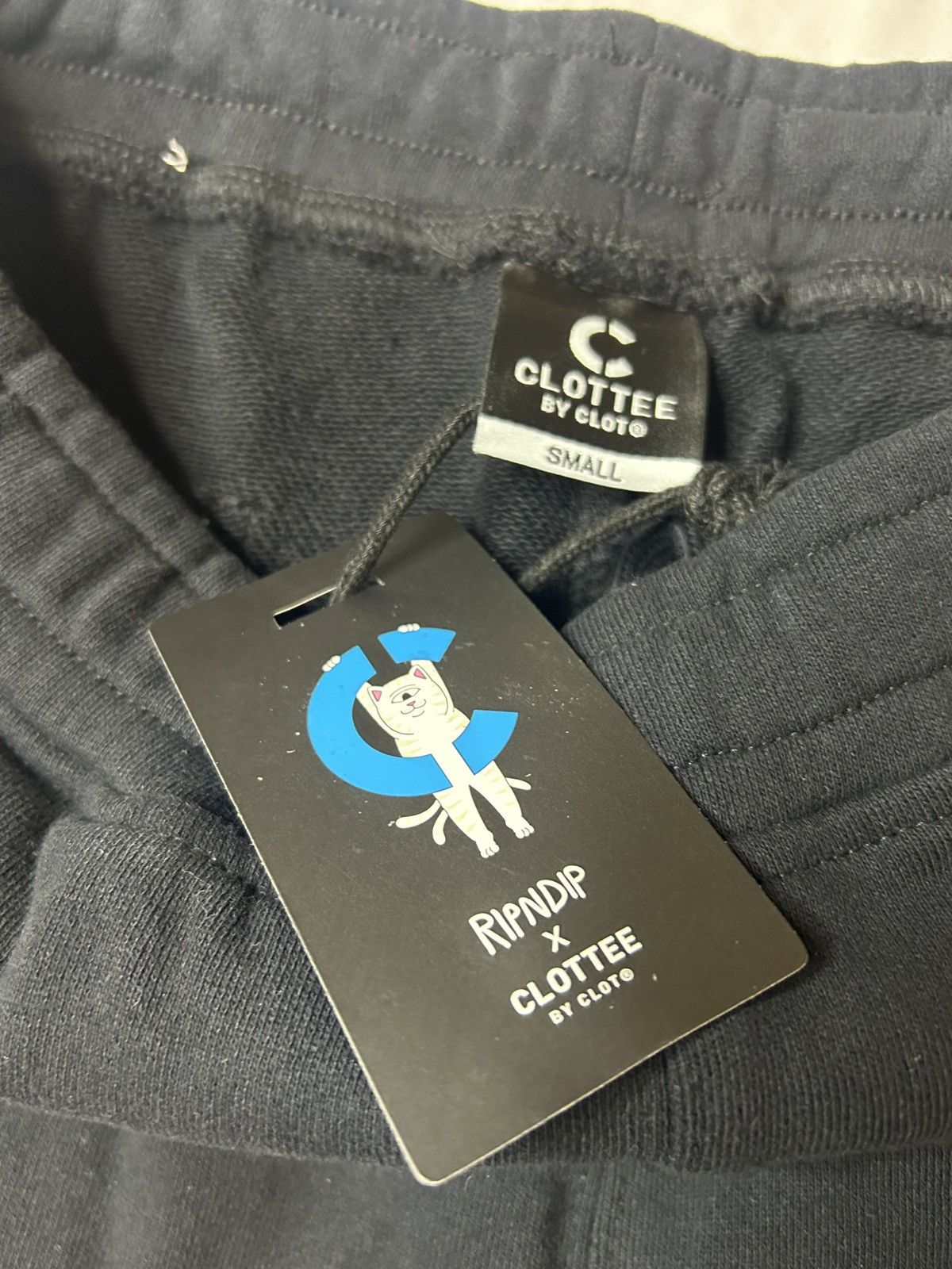 CLOT × RIPNDIP RIPNDIP X CLOT Black Sweat-Shorts Men’s Small Clottee Size US 30 / EU 46 - 7 Thumbnail