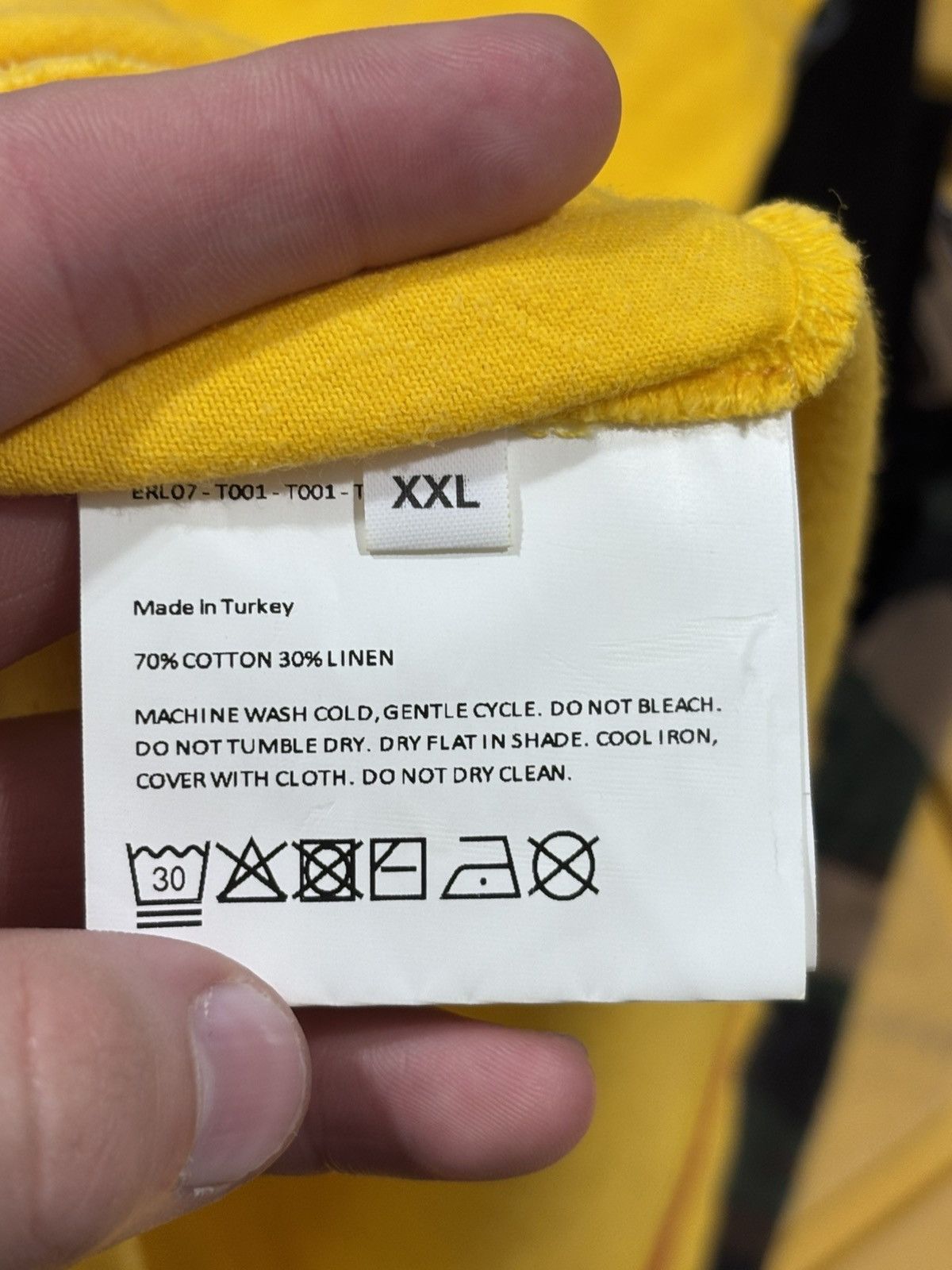 ERL ERL Venice Yellow Tee Size US XXL / EU 58 / 5 - 8 Thumbnail