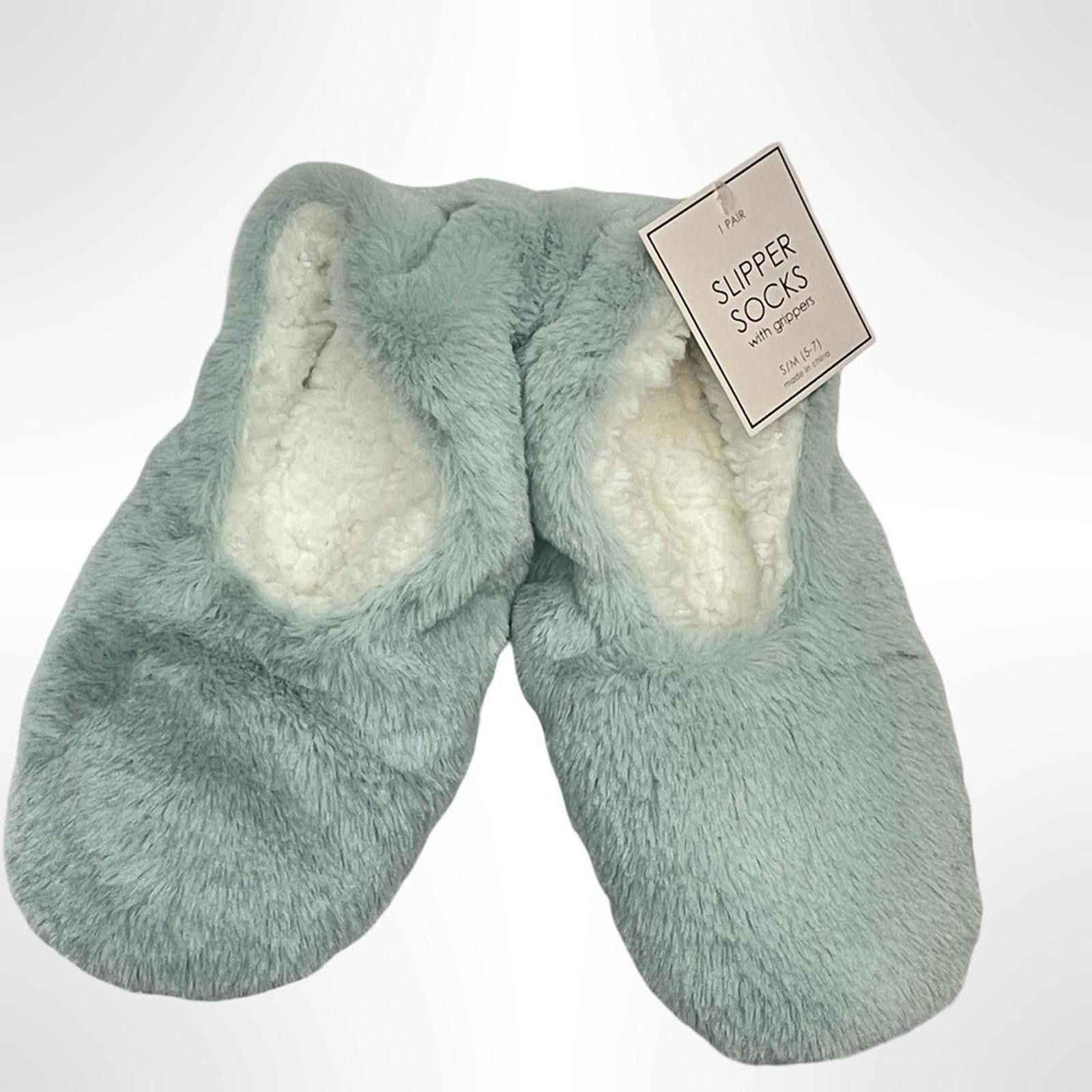 Other Cozy Fuzzy Slipper Socks in Light Blue NWT - Size S/M Size US 6 / IT 36 - 2 Thumbnail