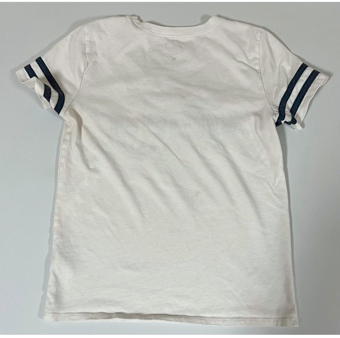 Hollister Hollister White Navy Blue Graphic Tee T-Shirt Top Size S 🤍✨ Size S / US 4 / IT 40 - 4 Thumbnail