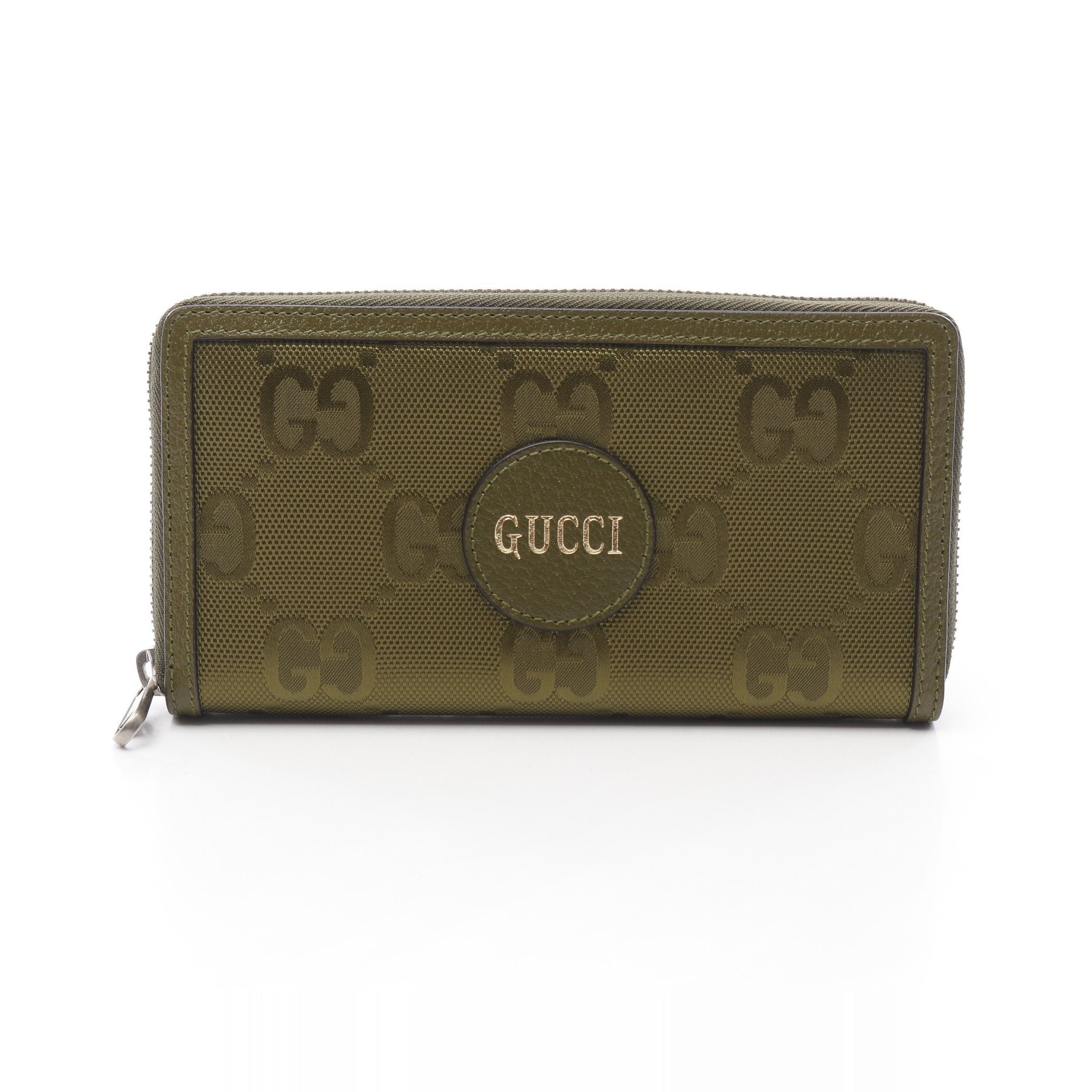 Gucci Gucci Off The Grid Gg Canvas Round Zipper Long Wallet Leather Khaki Green Size ONE SIZE - 1 Thumbnail