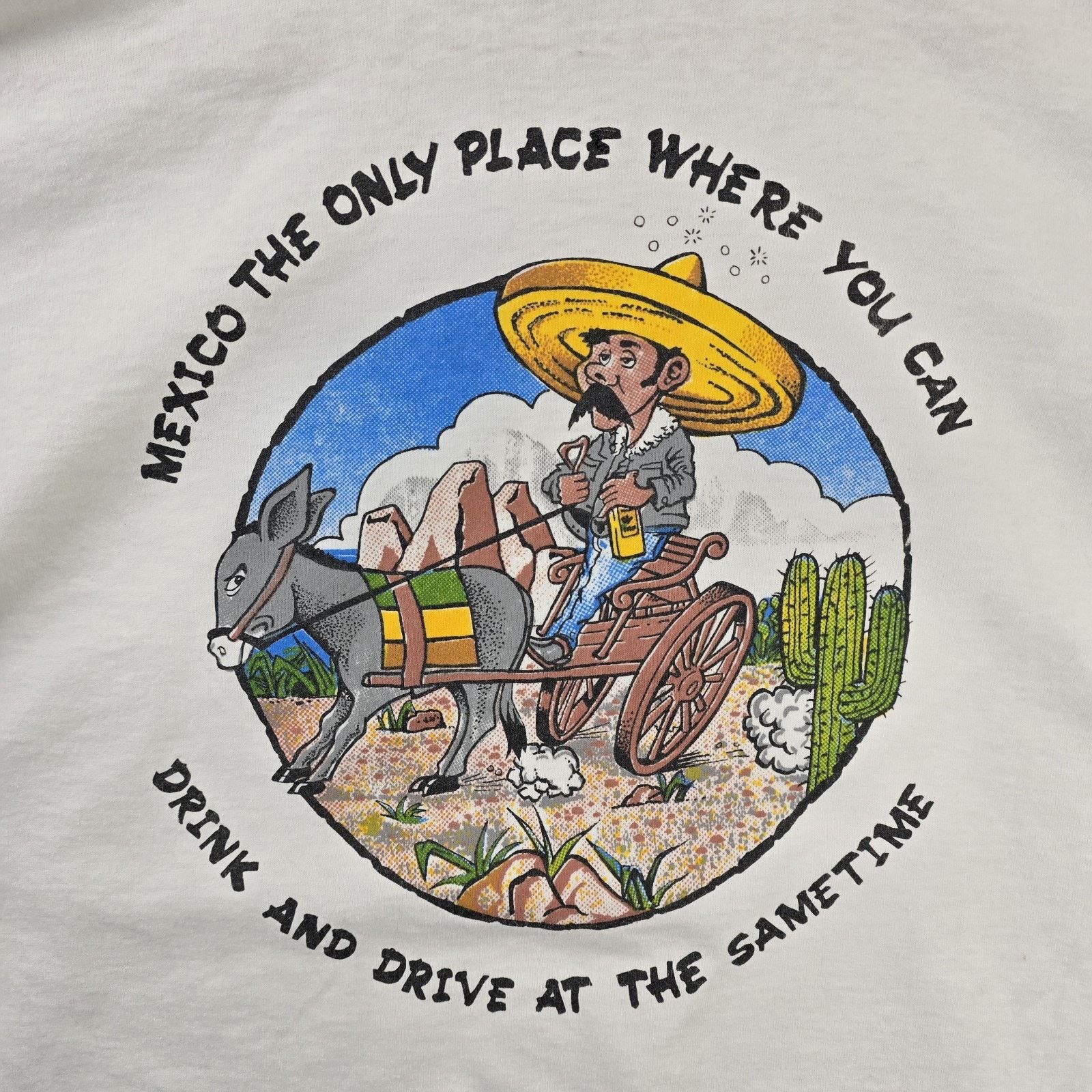 Other Vtg Mexico Drink And Drive At The Same Time Shirt XL Donkey Size US XL / EU 56 / 4 - 8 Thumbnail