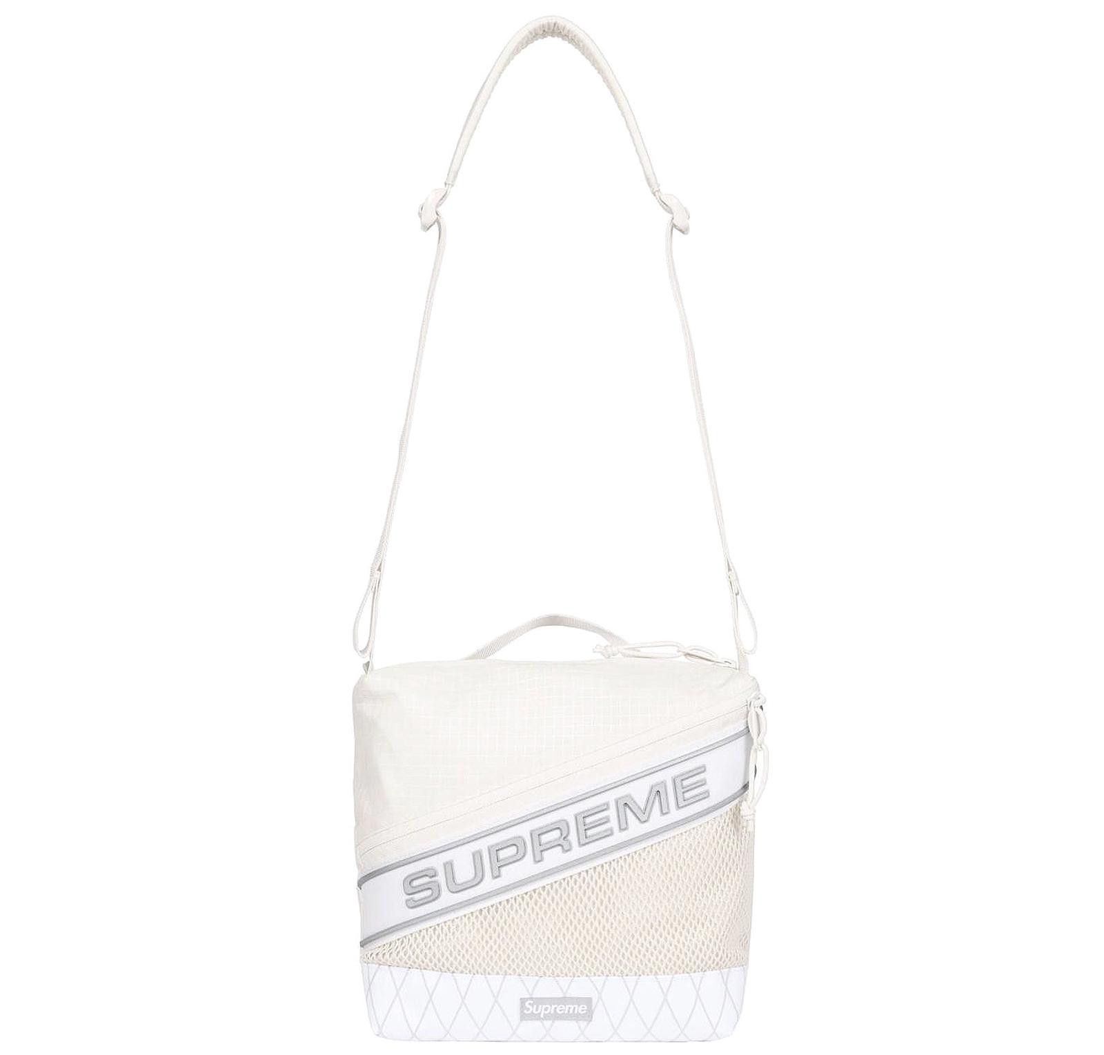 Nike × Supreme Supreme x Nike Leather Shoulder Bag White | Grailed