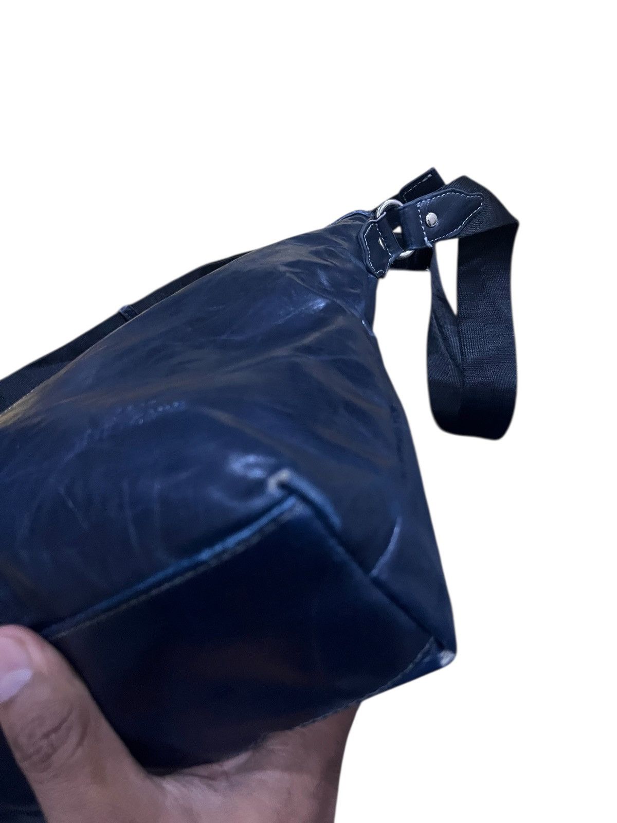 Issey Miyake SACS for TETE HOMME by ISSEY MIYAKE LEATHER CROSS BODY BAG Size ONE SIZE - 6 Thumbnail