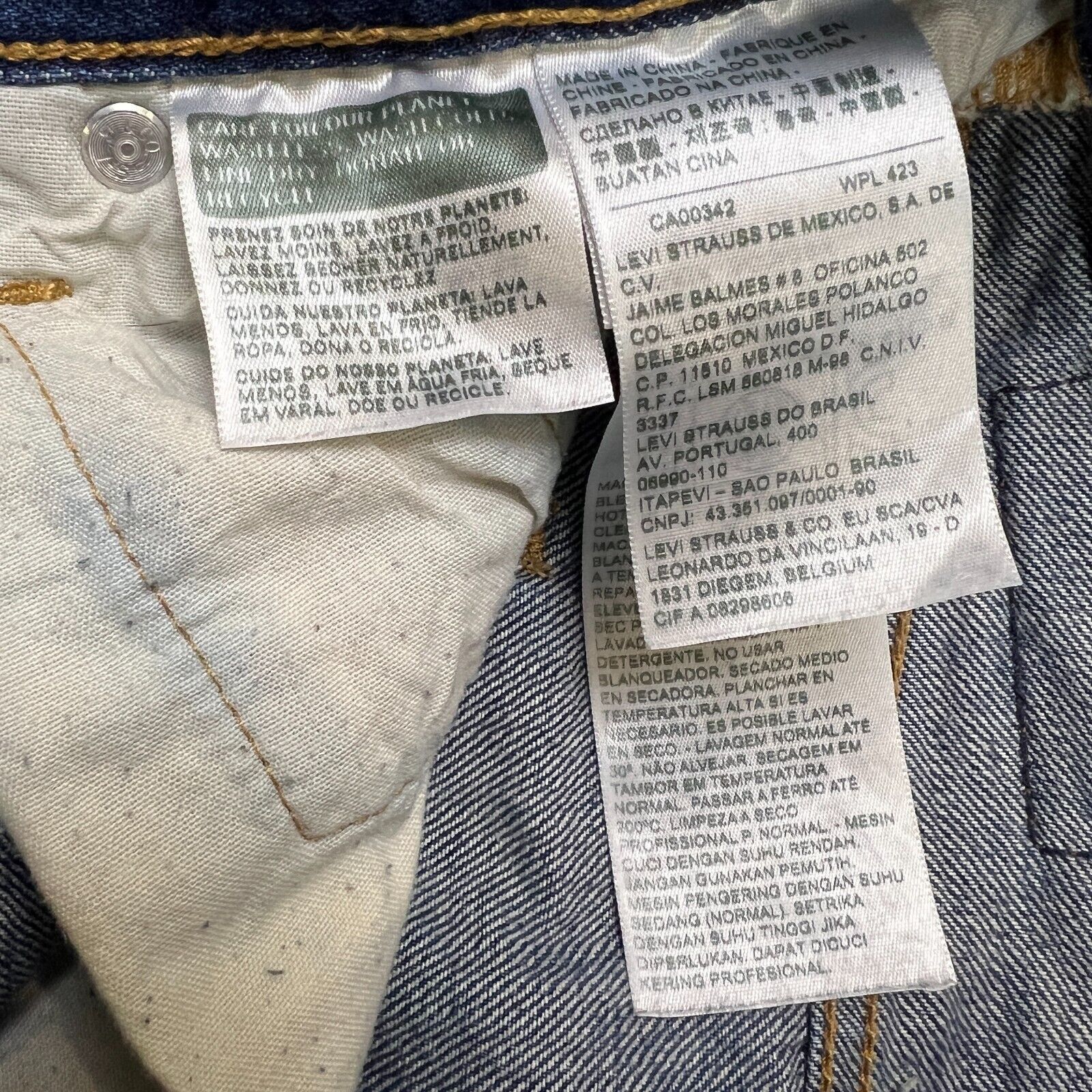 Levi's × Vintage Levi's 501 Jeans 32x31 Original Fit Straight Distress Denim Size US 32 / EU 48 - 10 Thumbnail
