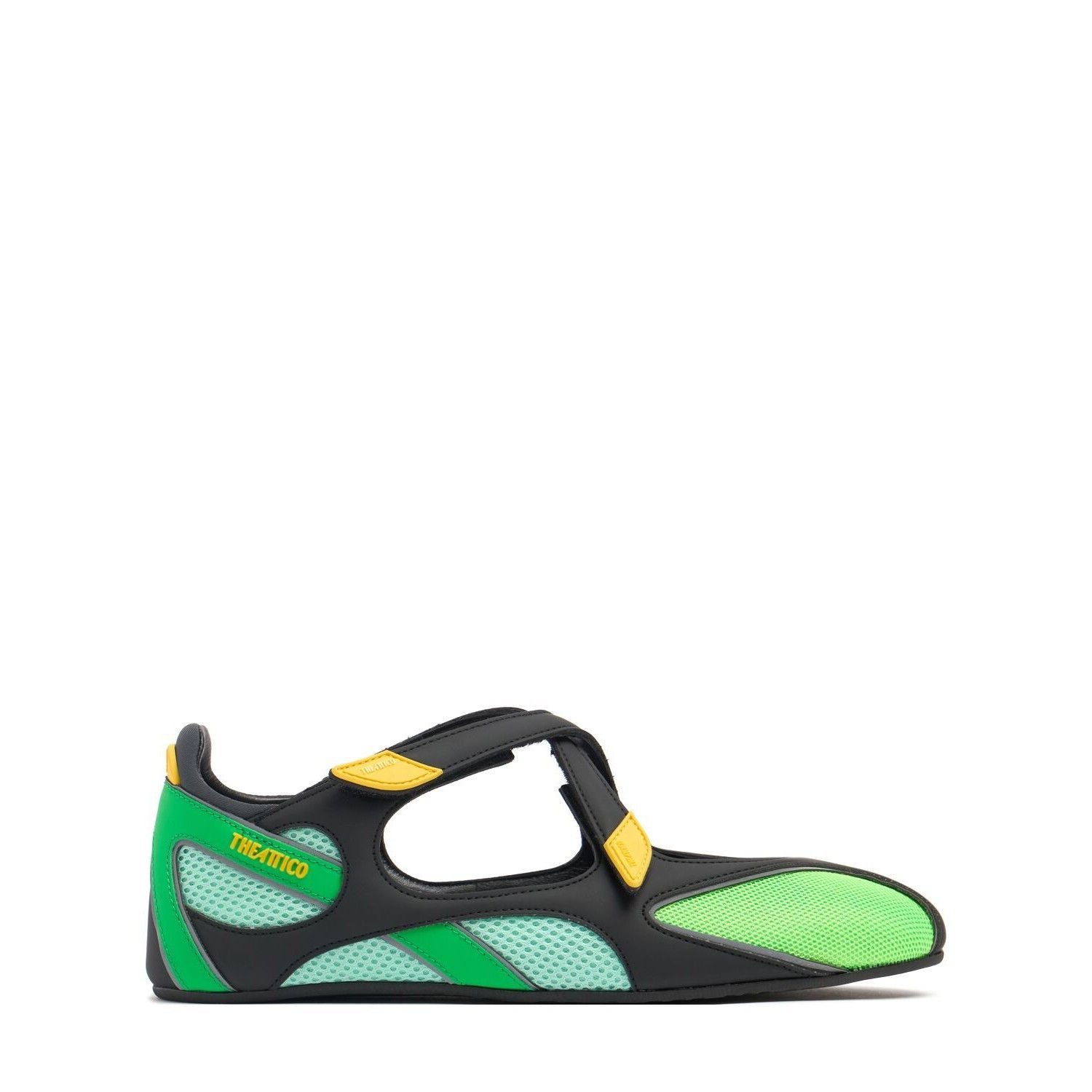 THE ATTICO Floor 01 Black/Green Ballerina Flats New & Authen