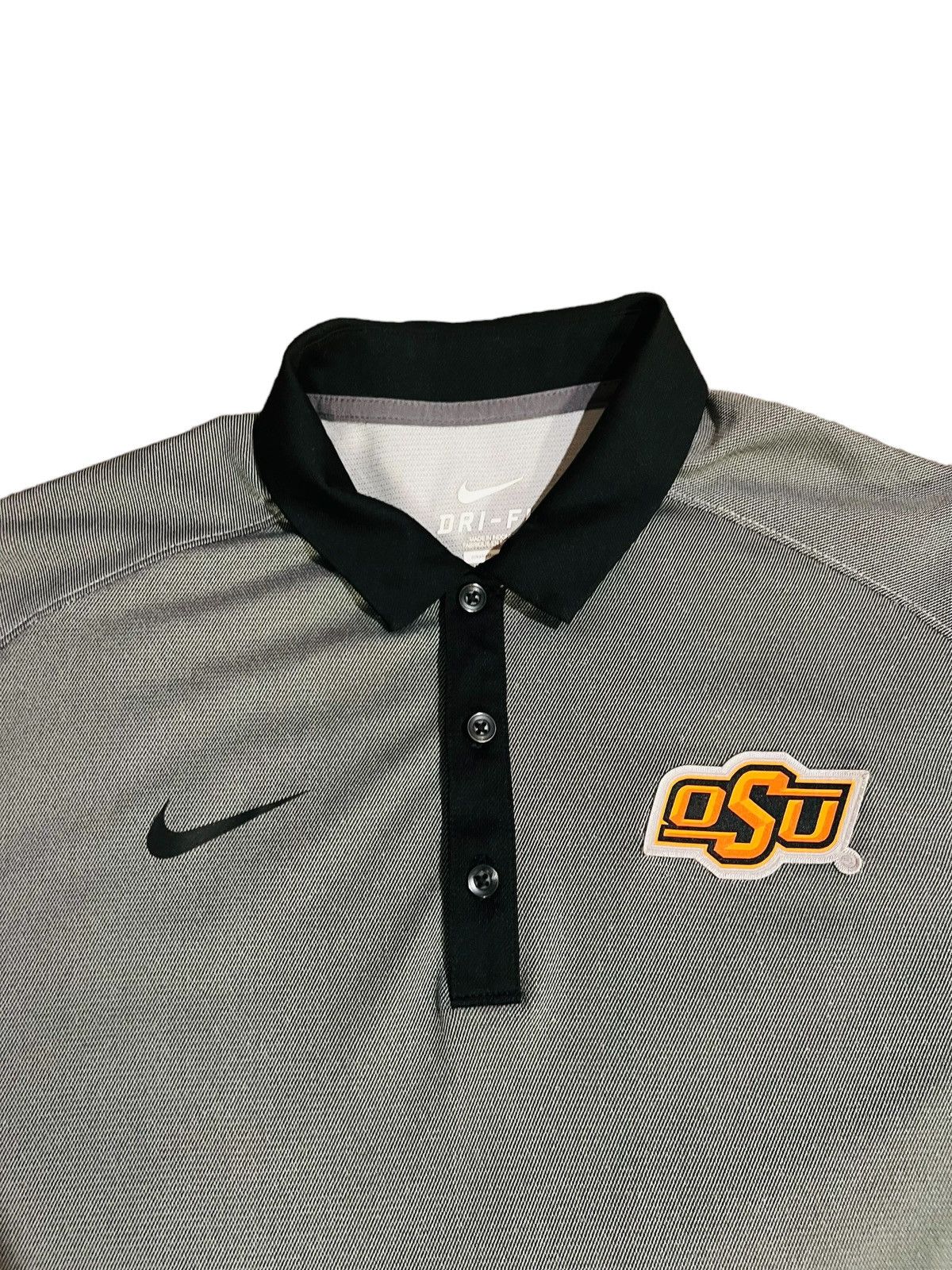 Nike Nike Dri Fit Oklahoma State Polo Shirt Medium Gray NCAA Size US M / EU 48-50 / 2 - 2 Thumbnail