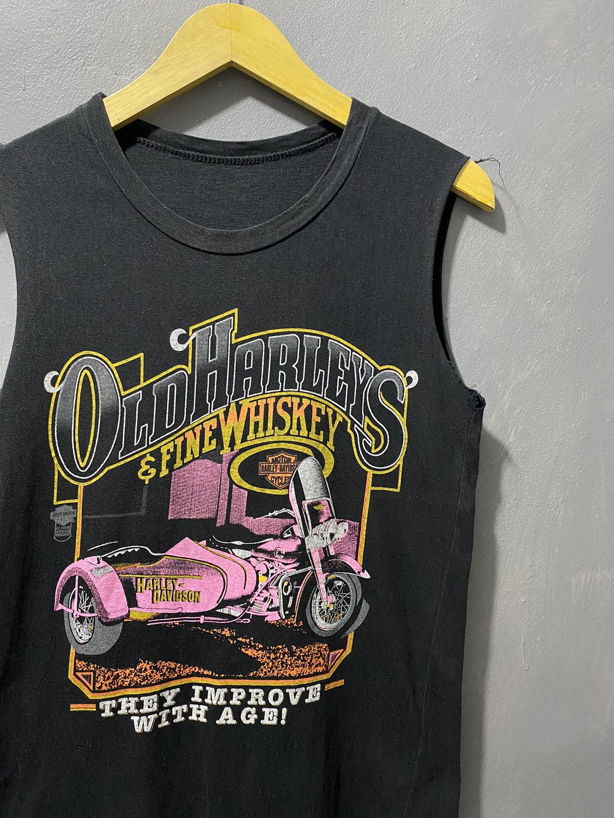 Harley Davidson × Vintage Vintage Harley Davidson Sleevelees Size US M / EU 48-50 / 2 - 3 Thumbnail