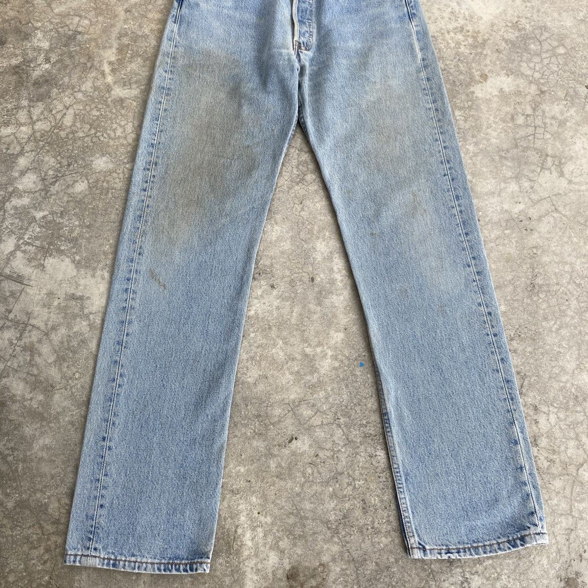 Levi's Vintage 90’s Levis 501 Faded Stonewashed Blue Denim Jeans Size US 30 / EU 46 - 3 Thumbnail