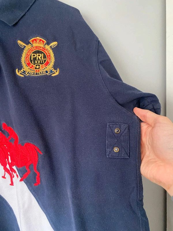 Ralph Lauren Vintage Polo Ralph Lauren New York Big Logo Rugby Polo Shirt Size US L / EU 52-54 / 3 - 6 Thumbnail