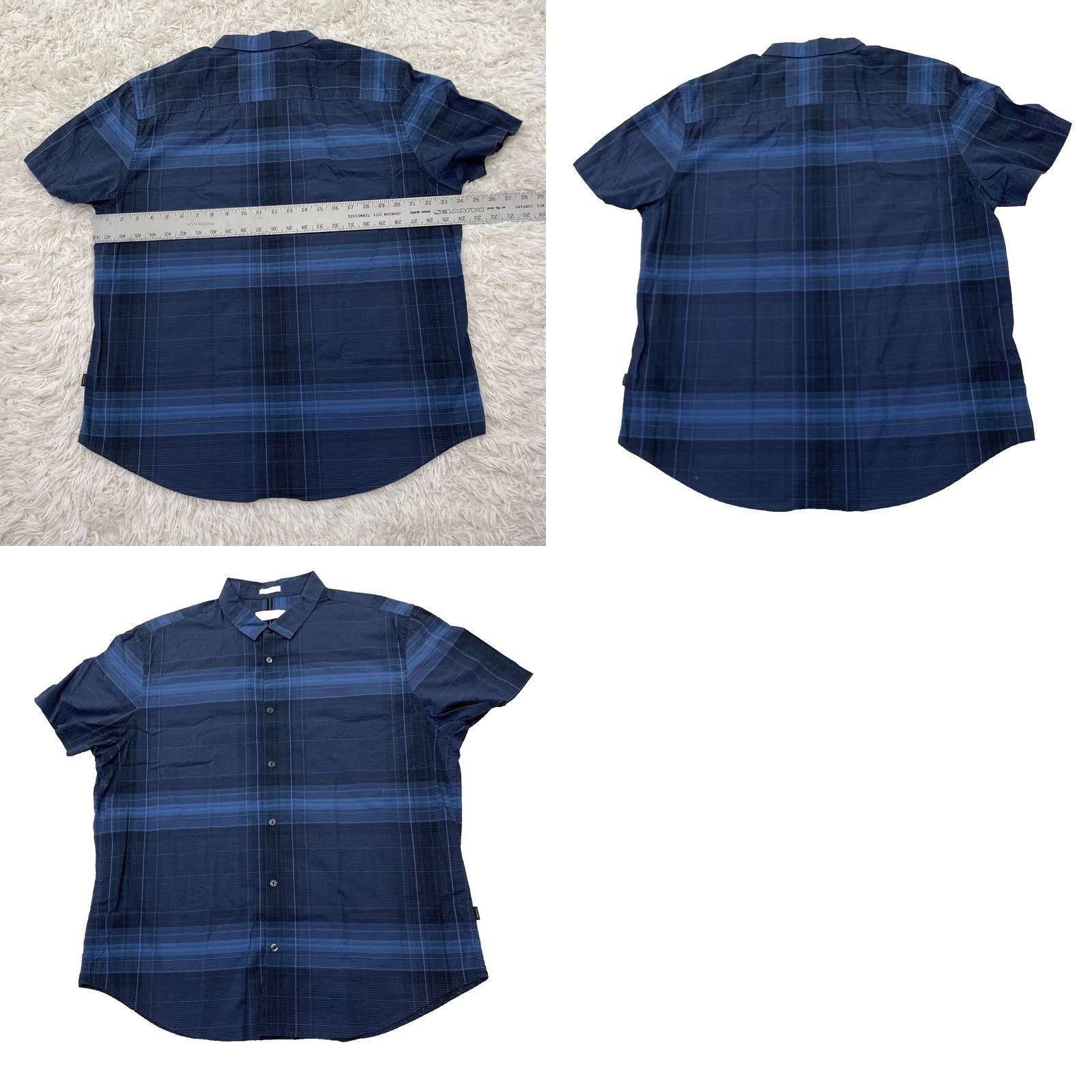 Calvin Klein CALVIN KLEIN Button Shirt Men XL Striped Y2k Blue Plaid Casual XL Size US XL / EU 56 / 4 - 11 Thumbnail