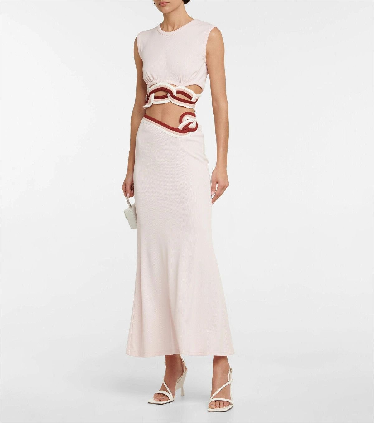 Christopher Esber o1mle0524 Linked Chain Skirt in Light Pink Size 28" / US 6 / IT 42 - 2 Thumbnail