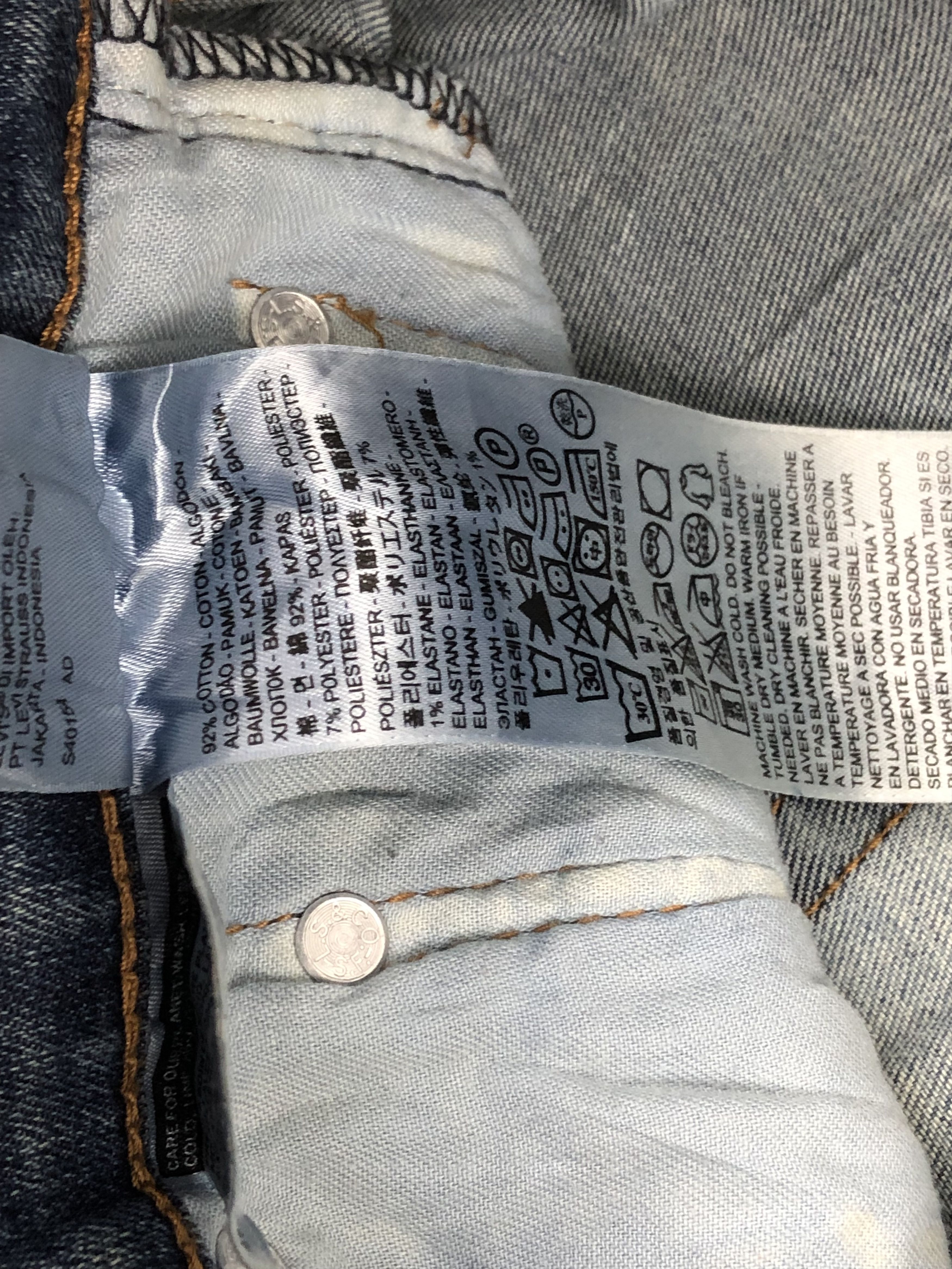 Levi's Faded Blue Vintage Levis 511 Jeans DP1571 Size US 31 - 13 Thumbnail