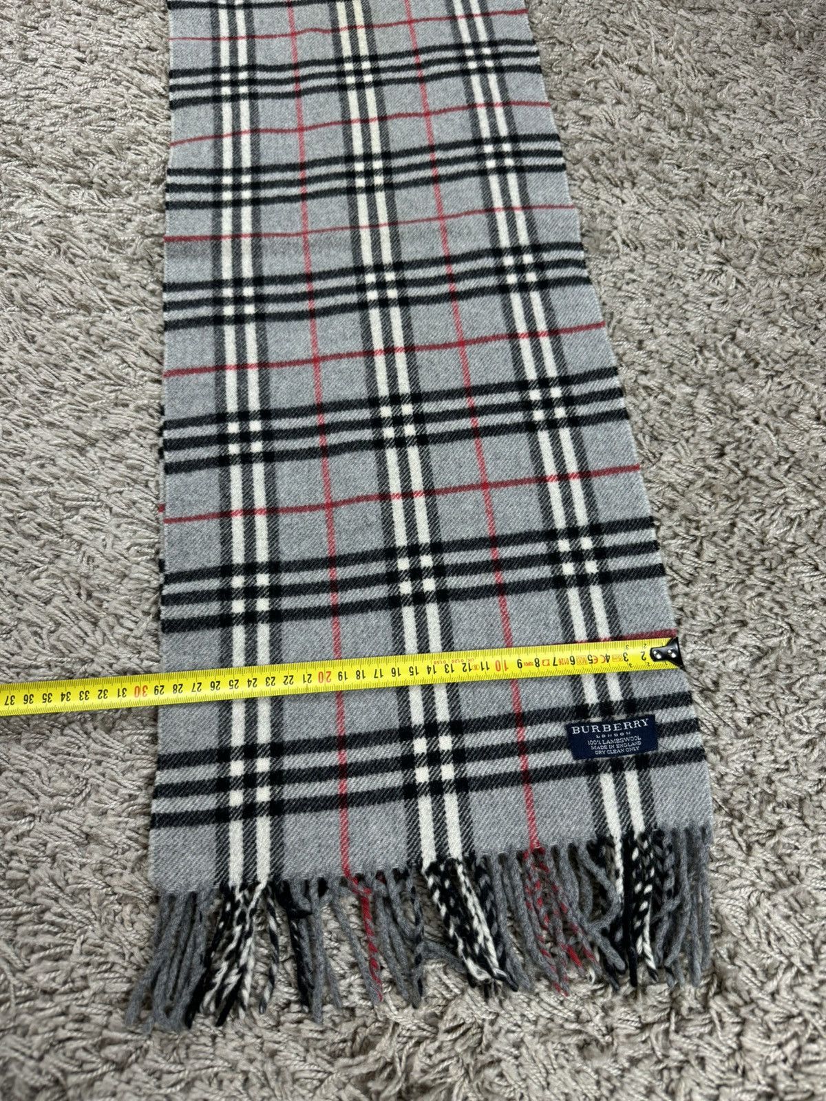 Burberry × Vintage Vintage wool scarf Burberry’s 90s original luxury item Size ONE SIZE - 5 Thumbnail
