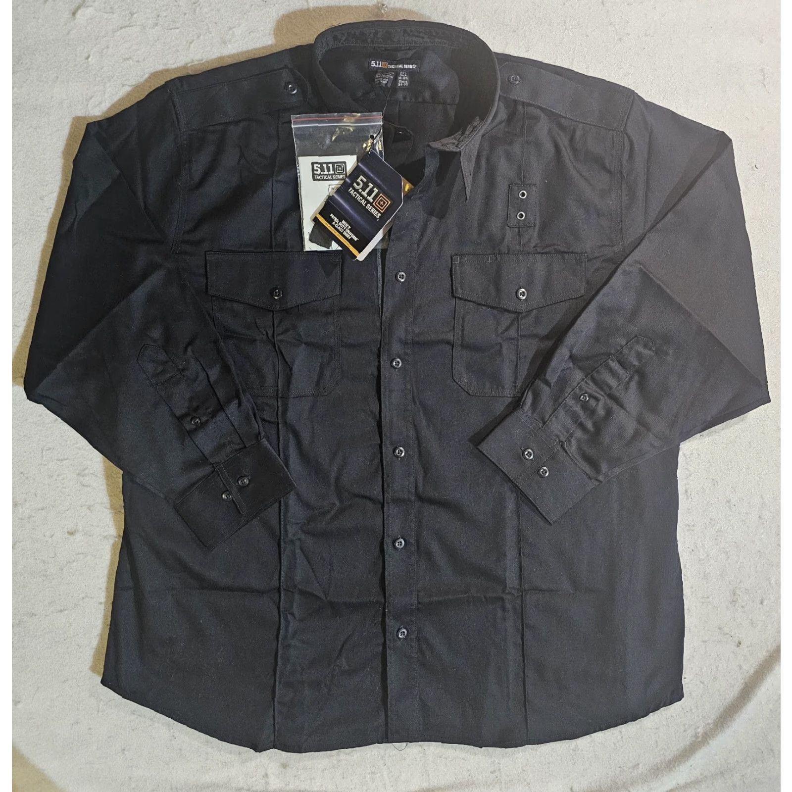 Vintage NWT 5.11 Tactical Station Shirt A-Class Long Sleeve Mens 2XL Black Button-Up Size US XXL / EU 58 / 5 - 2 Thumbnail