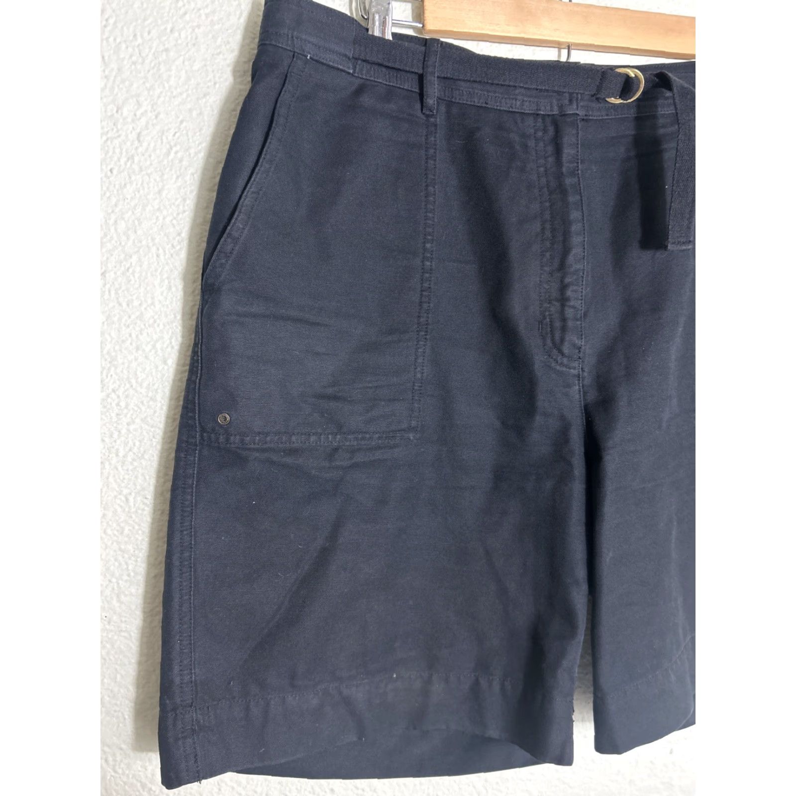 Ralph Lauren Lauren Ralph Lauren Womens Black Cargo Cotton Short Belted 16 Belted 30x8 Size 38" / US 16 / IT 52 - 2 Thumbnail