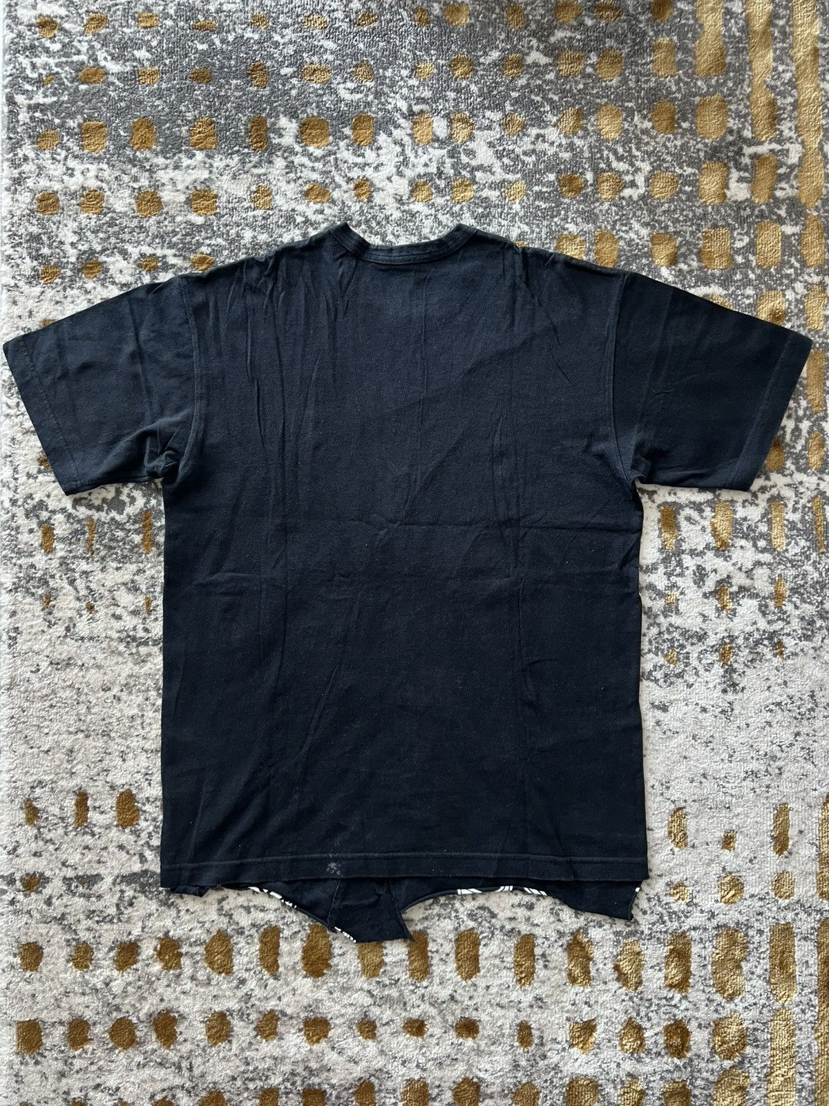 Comme des Garcons × Junya Watanabe × Vintage 2002 Junya Watanabe Patchwork Short Sleeve t-shirt Size US M / EU 48-50 / 2 - 8 Thumbnail