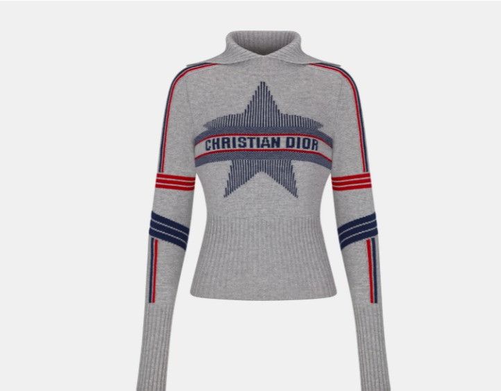 Dior o1w1db10425 144S77A Stand-Collar Sweater in Grey Size XS / US 0-2 / IT 36-38 - 1 Thumbnail