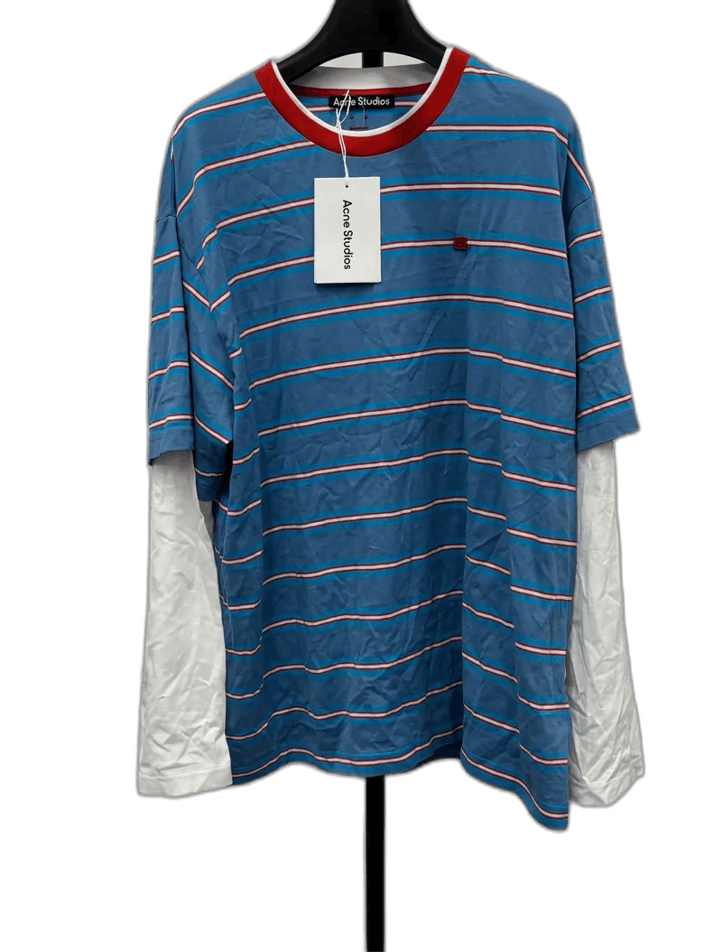 Acne Studios Acne Studios Striped Layered Long Sleeve T-Shirt Size US S / EU 44-46 / 1 - 1 Thumbnail