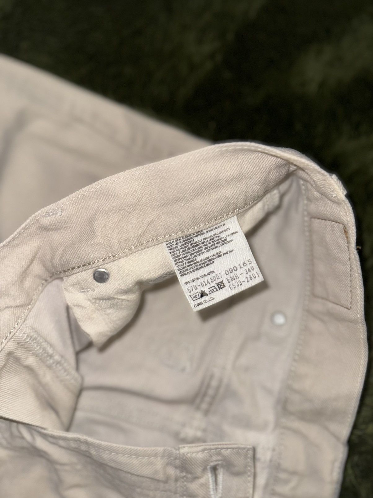 Edwin [W28/L24] Edwin x Margaret Howell Cinch-Back cotton Pants Size US 28 / EU 44 - 4 Thumbnail