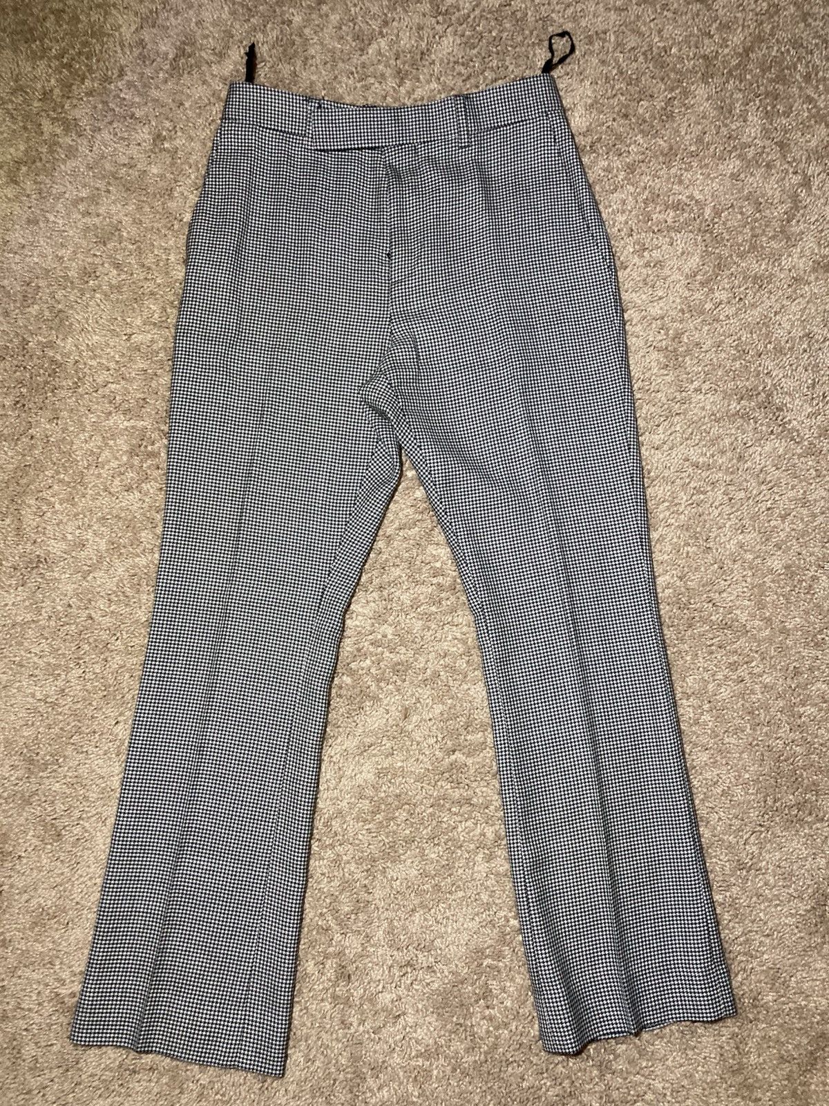 Celine × Hedi Slimane SS23 Celine Houndstooth Cropped Pants 44 2023 Check Skate 46 Size US 28 / EU 44 - 2 Thumbnail