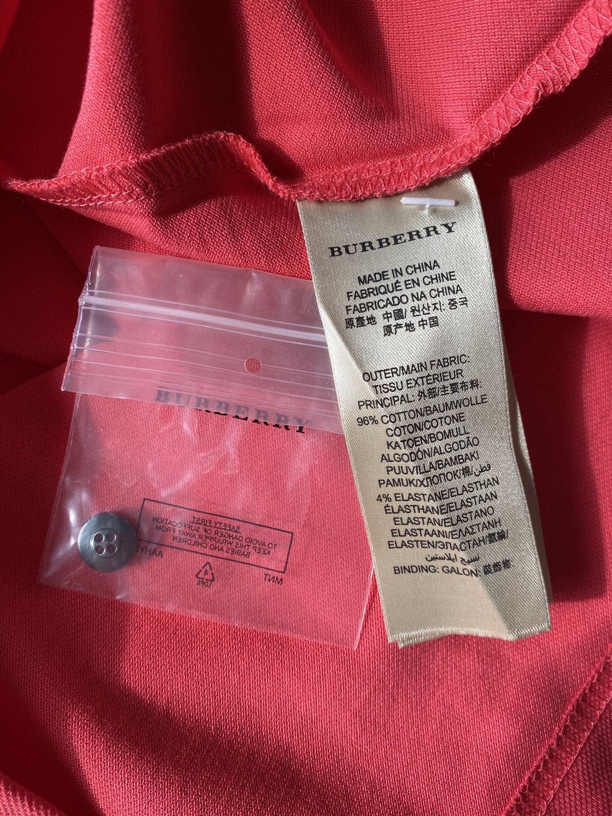 Burberry Burberry New Pink Polo With Metal Logo Size XS / US 0-2 / IT 36-38 - 7 Thumbnail