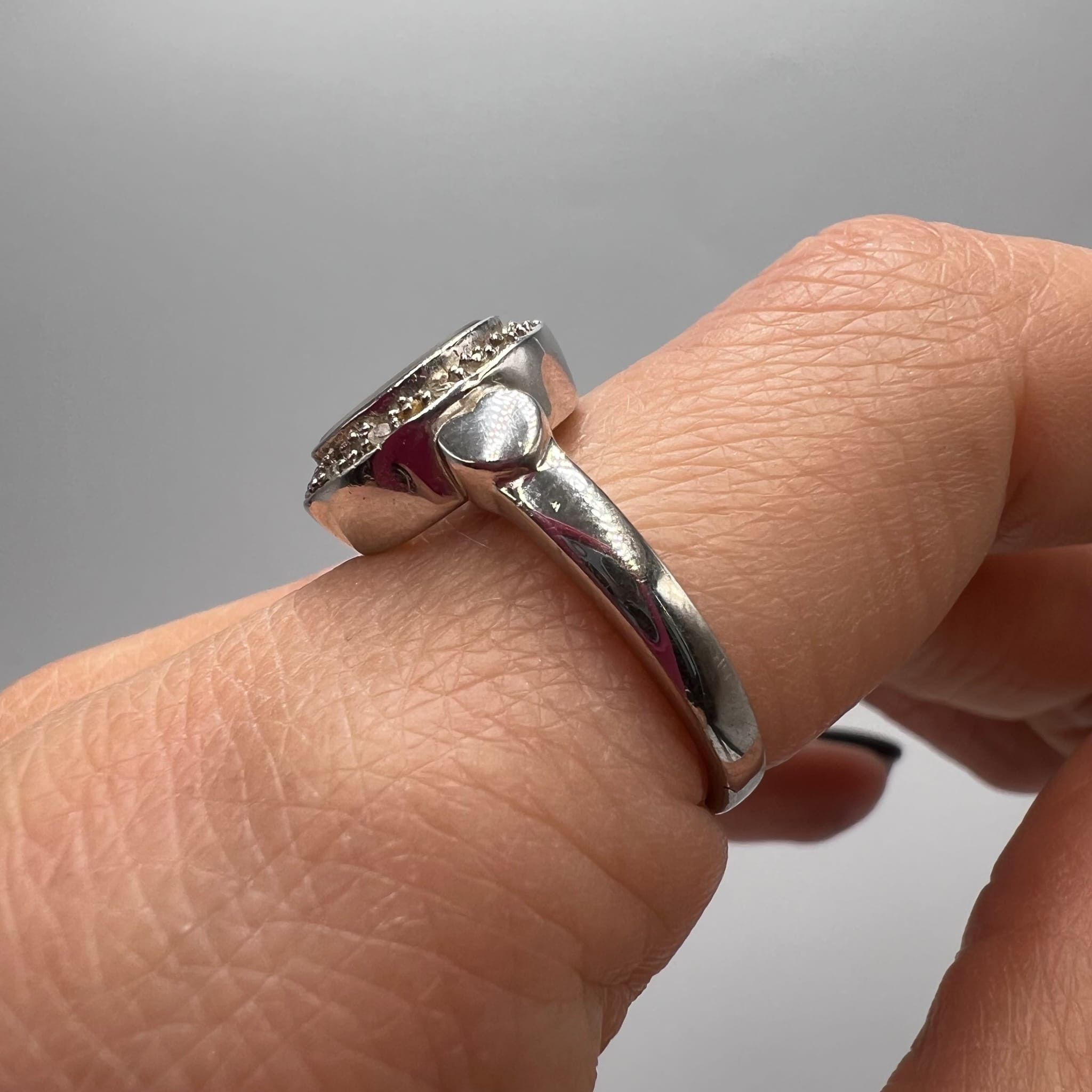Sterling Silver Vintage Sterling Silver 925 Ring Size Marked ,7.5 US Size ONE SIZE - 6 Thumbnail