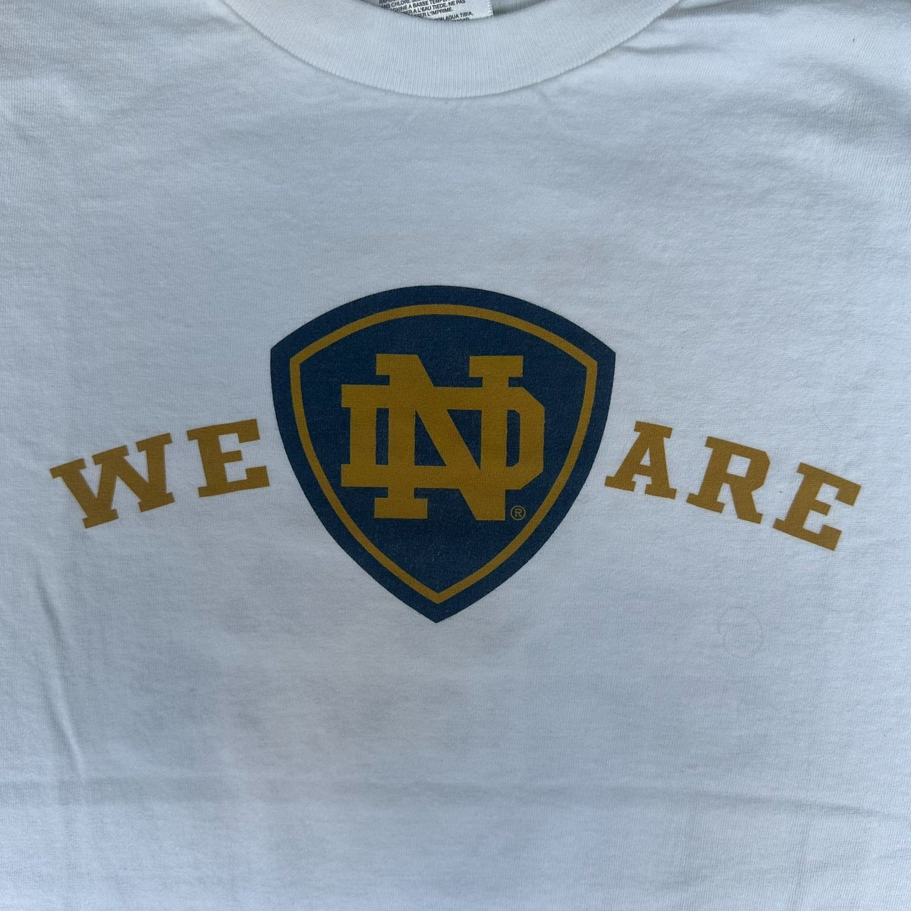 Adidas Vintage Y2K Adidas Notre Dame T-Shirt 3 Stripes Collegiate L Size US L / EU 52-54 / 3 - 2 Thumbnail