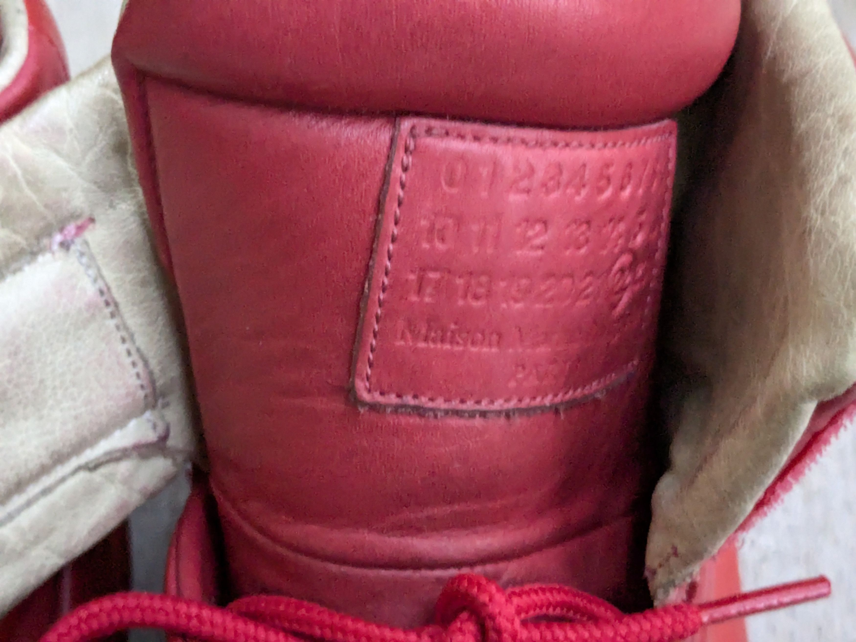 Maison Margiela Maison Margiela Future Red 11 44 Leather High Tops Size US 11 / EU 44 - 6 Thumbnail