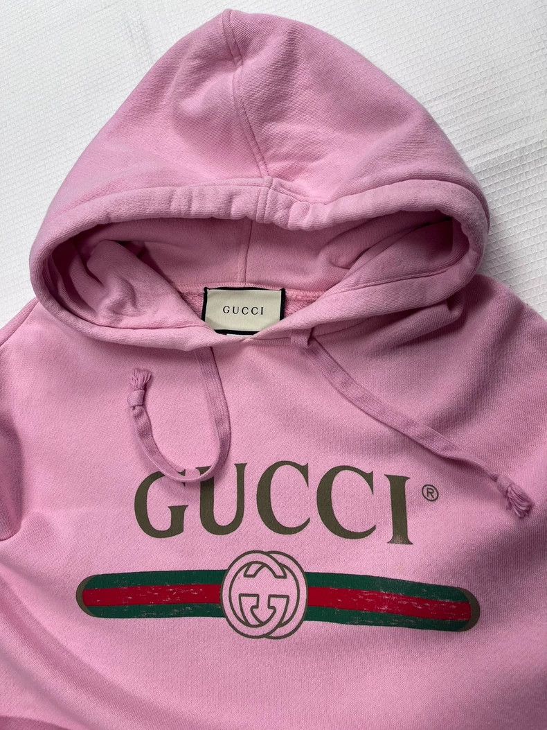 Gucci Gucci Pink hooded sweatshirt 2502-Nextarrow Size US S / EU 44-46 / 1 - 8 Thumbnail