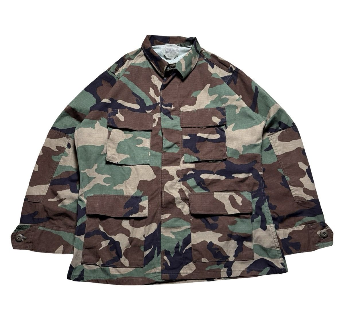 Other Vintage USGI Jacket Mens M Reg Woodland Camo Ripstop BDU Size US M / EU 48-50 / 2 - 1 Thumbnail