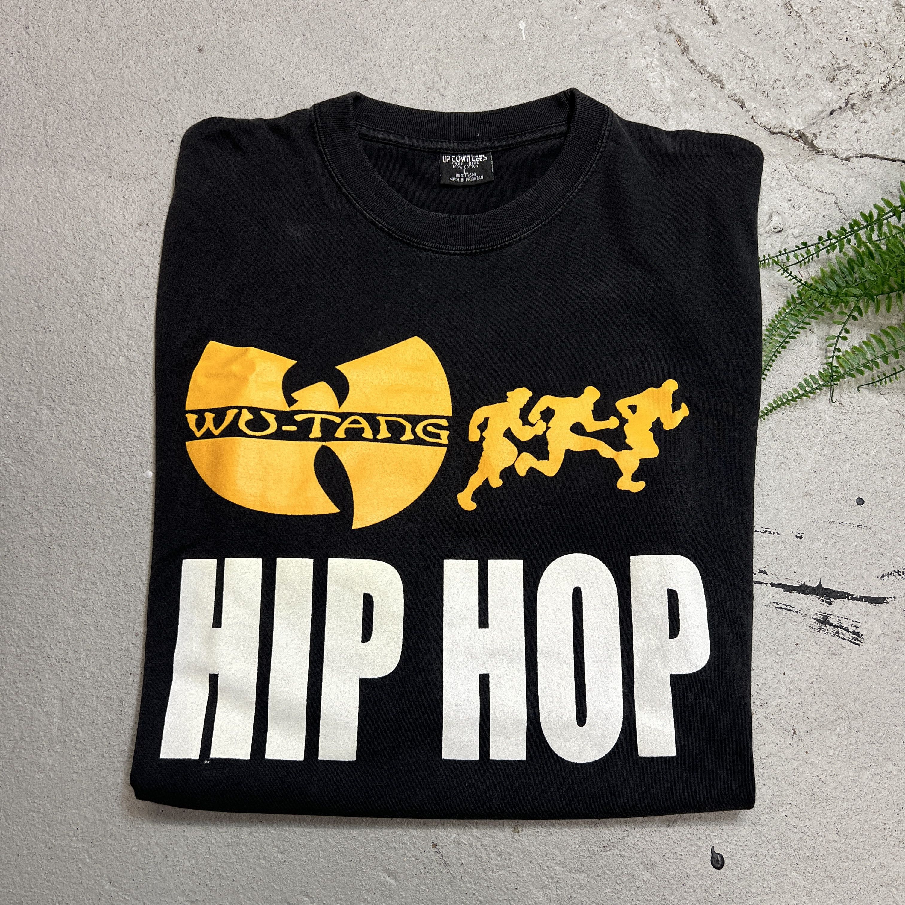 Vintage × Wu-Tang Clan 1990s Wu Tang Hip Hop Promo Rap Style Black Tee Size US L / EU 52-54 / 3 - 1 Thumbnail