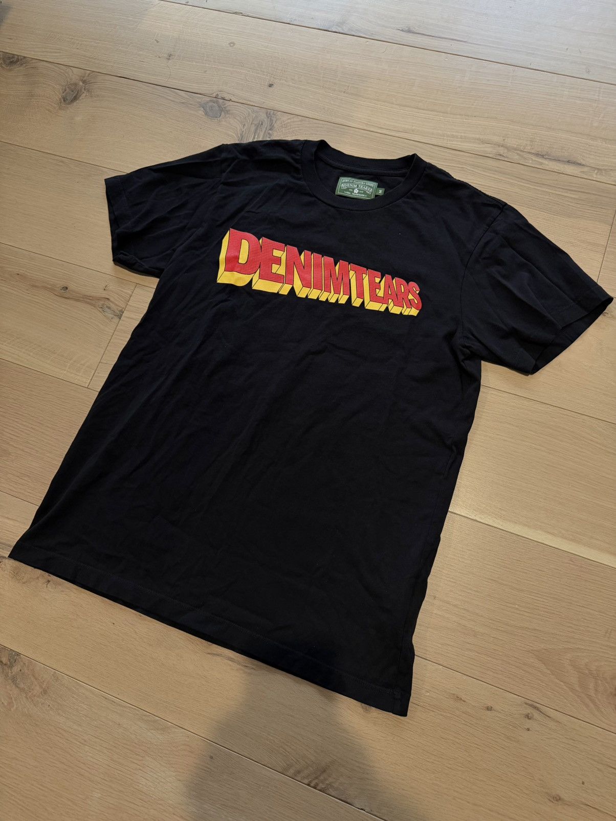 DENIM TEARS Denim Tears Stan Tee 'Black' Size US M / EU 48-50 / 2 - 1 Thumbnail