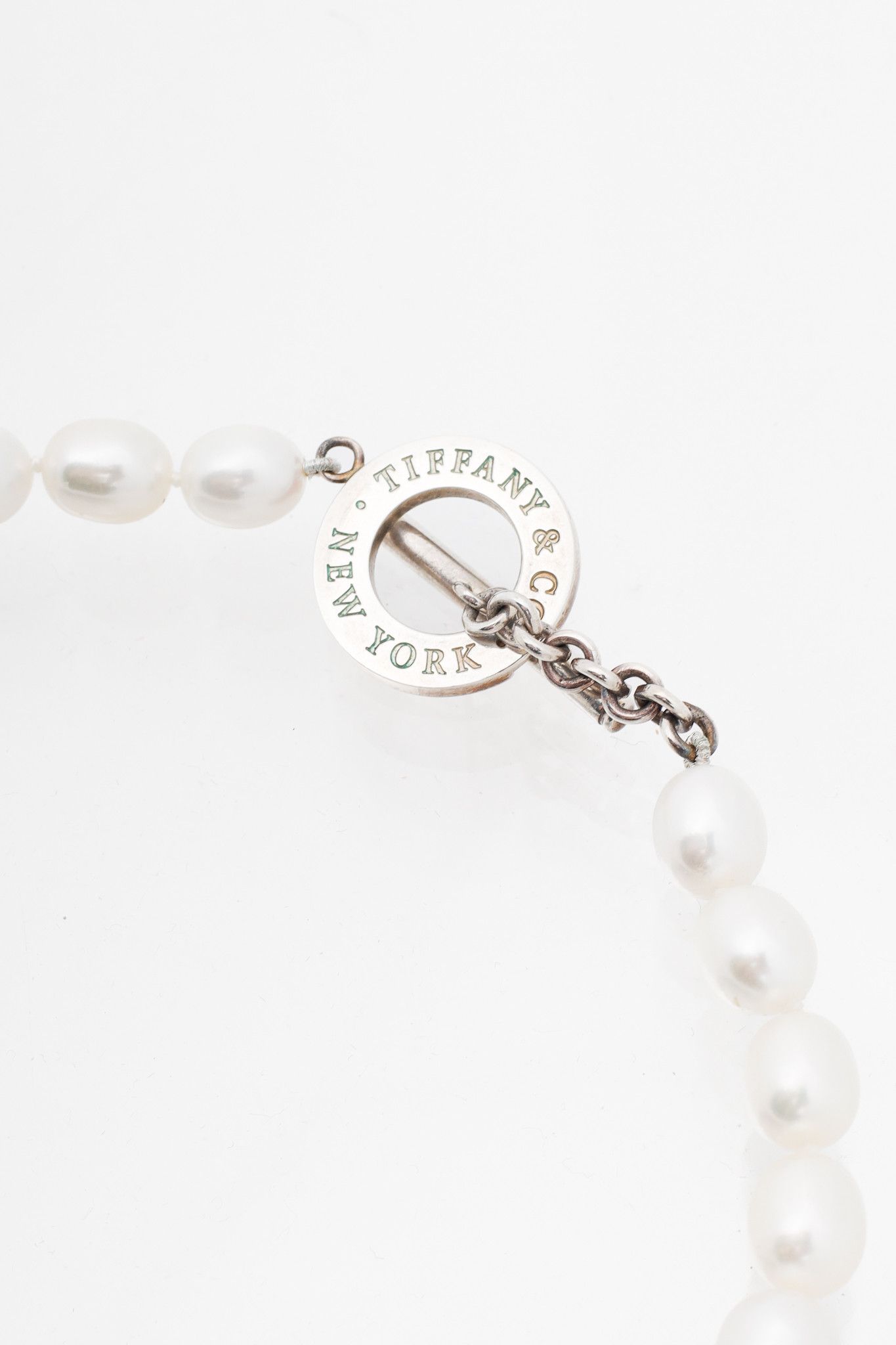Tiffany & Co. Tiffany and Co. Sterling Silver Pearl Toggle Necklace Size ONE SIZE - 2 Thumbnail