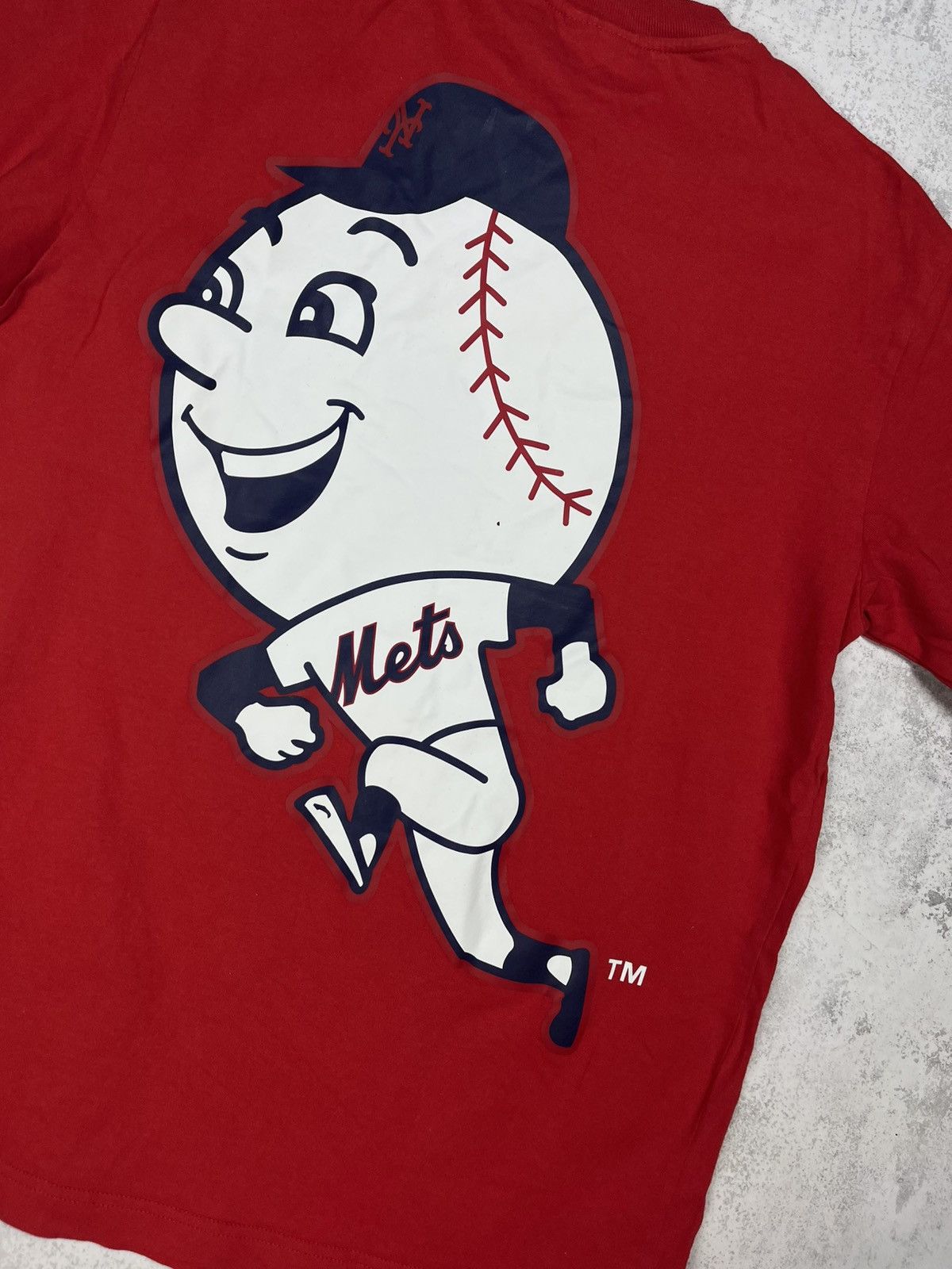Champion Champion MLB NY Mets Mr. Met Mascot Graphic Red Tee Size US XS / EU 42 / 0 - 6 Thumbnail