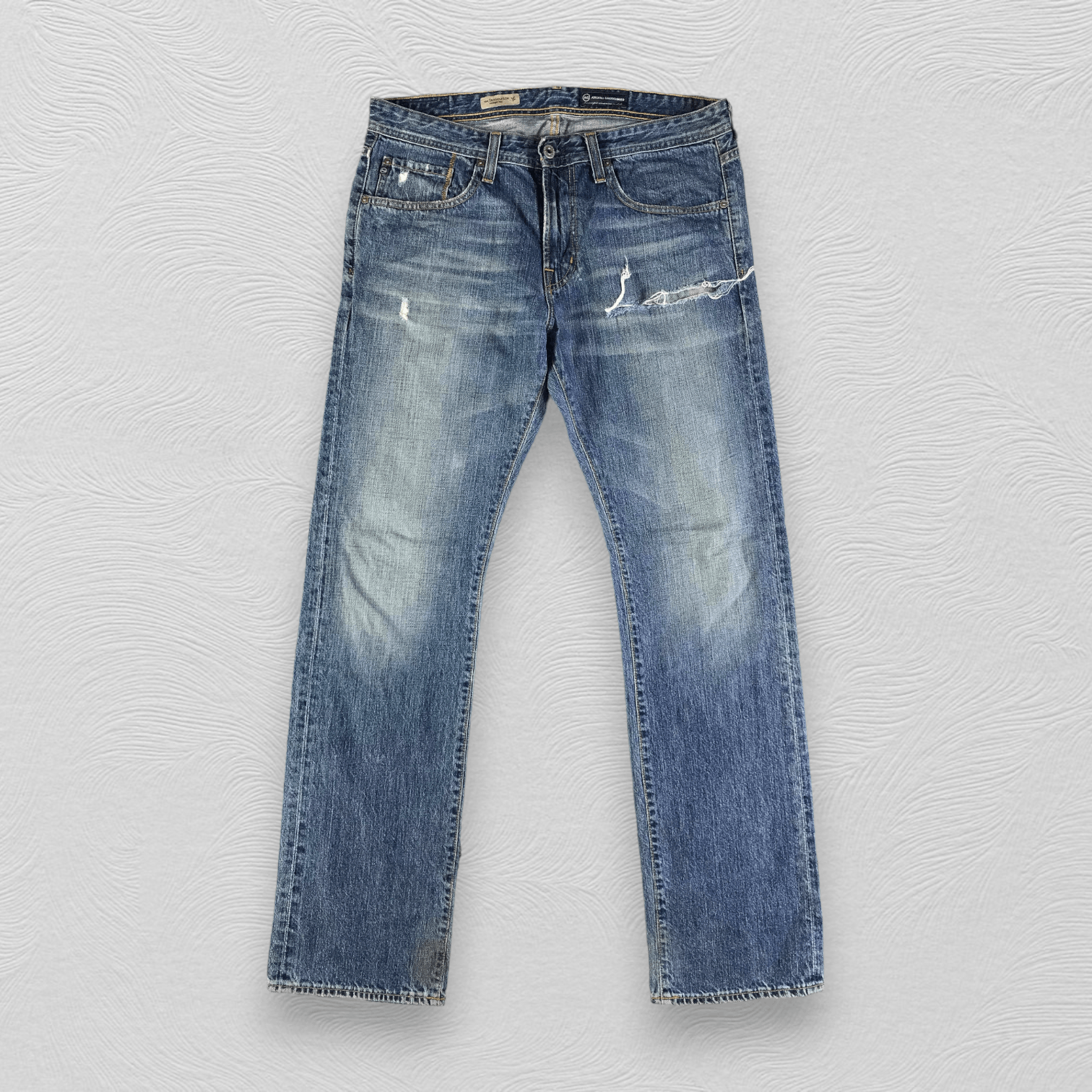 AG Adriano Goldschmied Adriano Goldschmied Jeans Ripped Denim KJ2214 Size US 34 / EU 50 - 1 Thumbnail