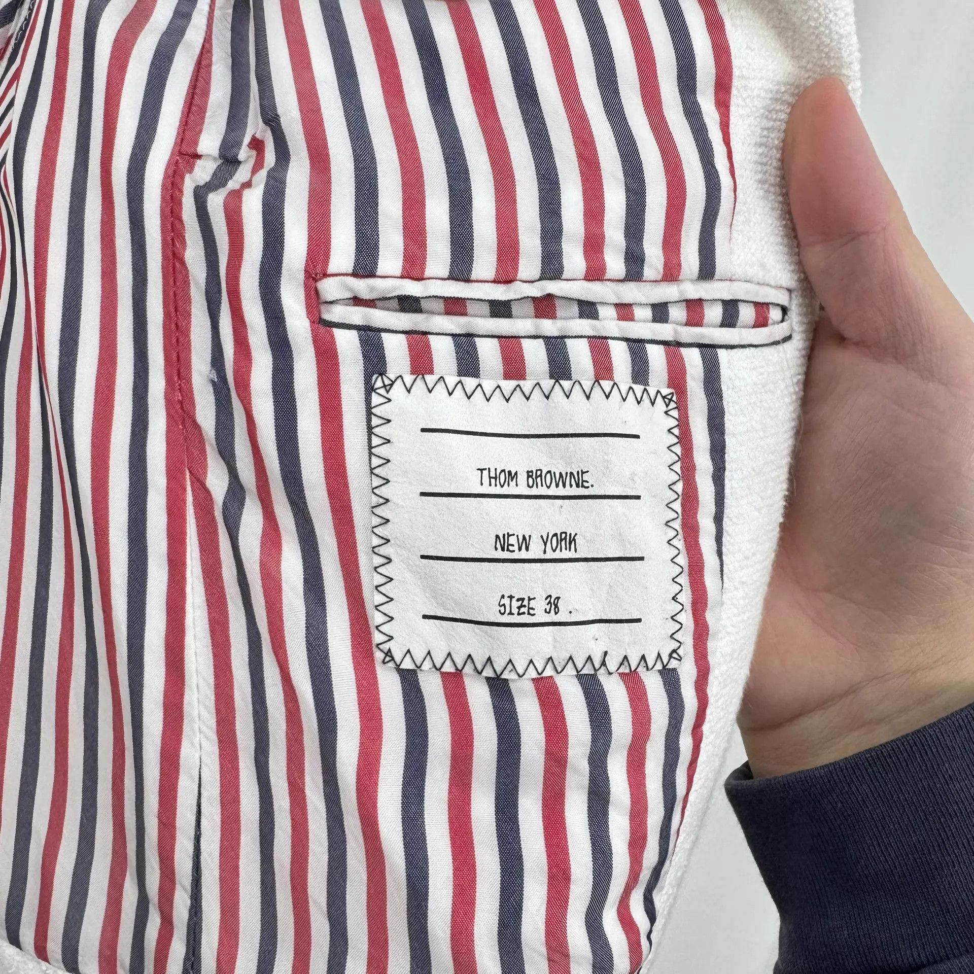 Thom Browne TB Double Armband Color Stripe Blazer 38 98 New Size XS / US 0-2 / IT 36-38 - 5 Thumbnail