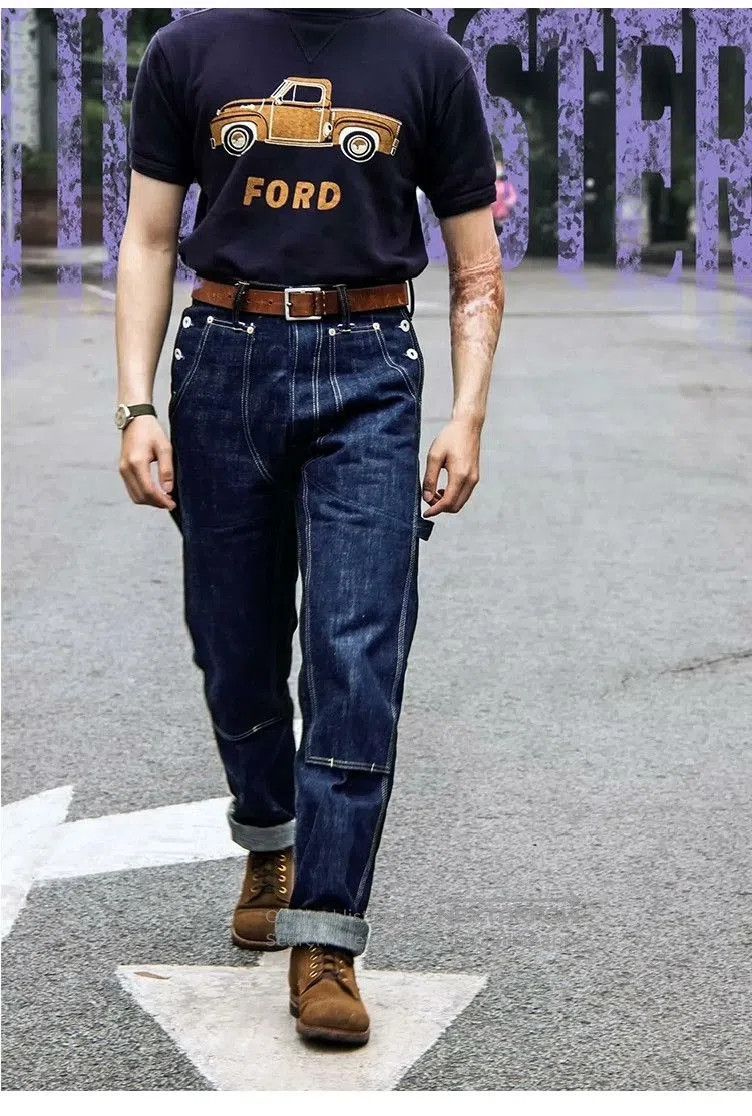 Denim Demon Lil Monster Raw Selvedge Vintage Jeans. Size US 33 - 2 Thumbnail