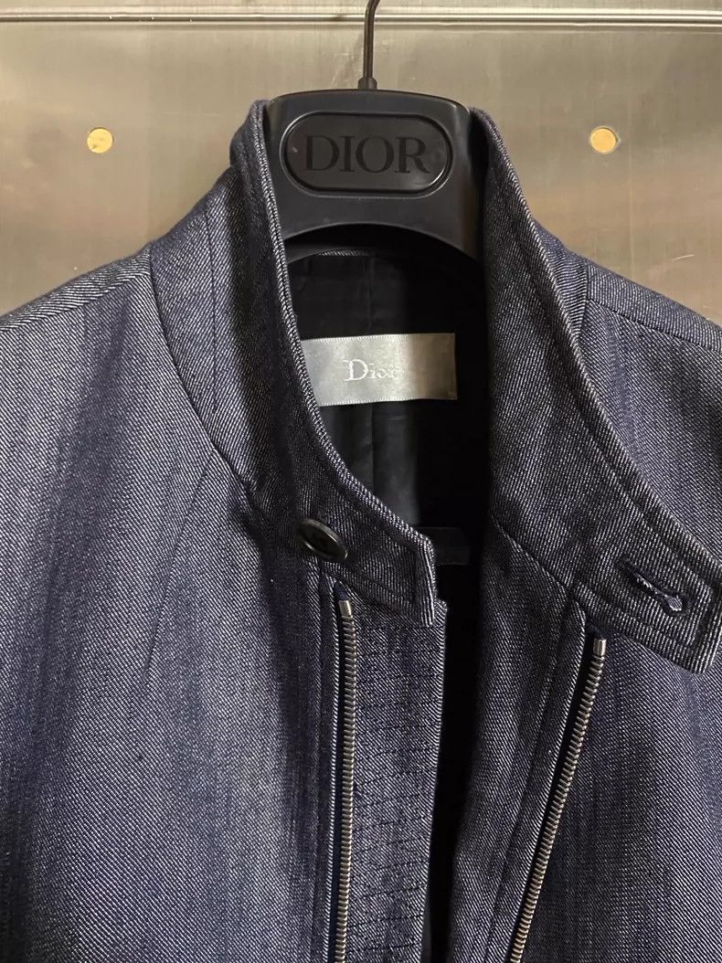 Dior Dior 13Ss blue primary starched zippered denim vest 2505-Ne Size US L / EU 52-54 / 3 - 5 Thumbnail