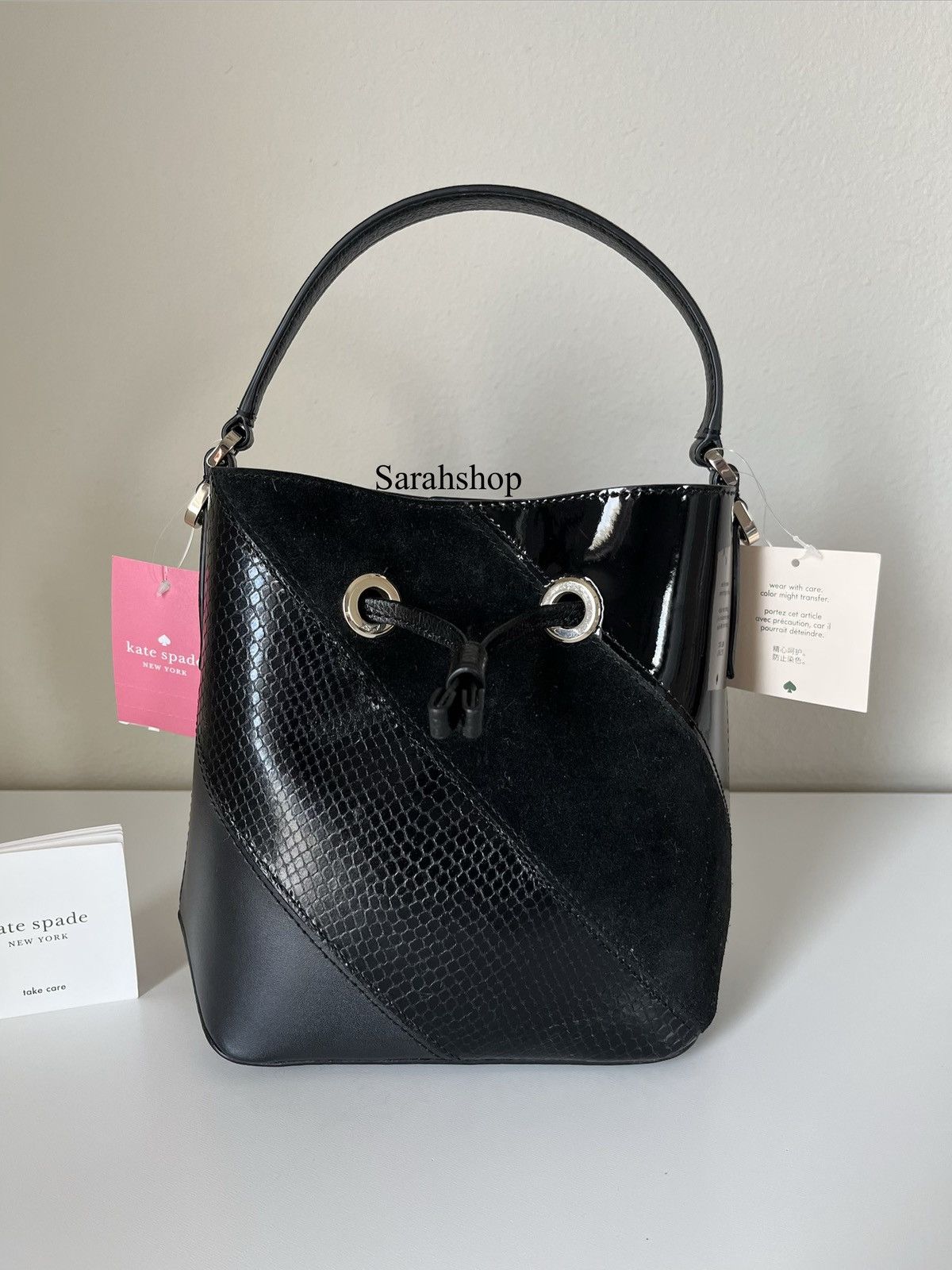 Kate Spade Kate Spade Eva mixed material small bucket Size ONE SIZE - 1 Thumbnail