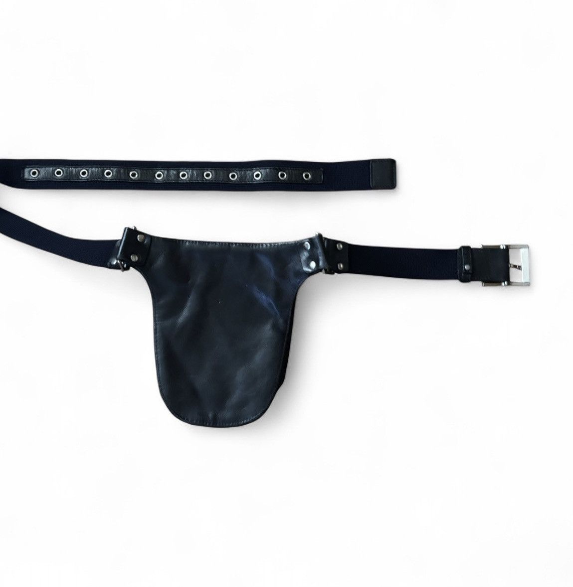 14th Addiction Vintage Avirex Leather Belt Bag Size 32 - 5 Thumbnail